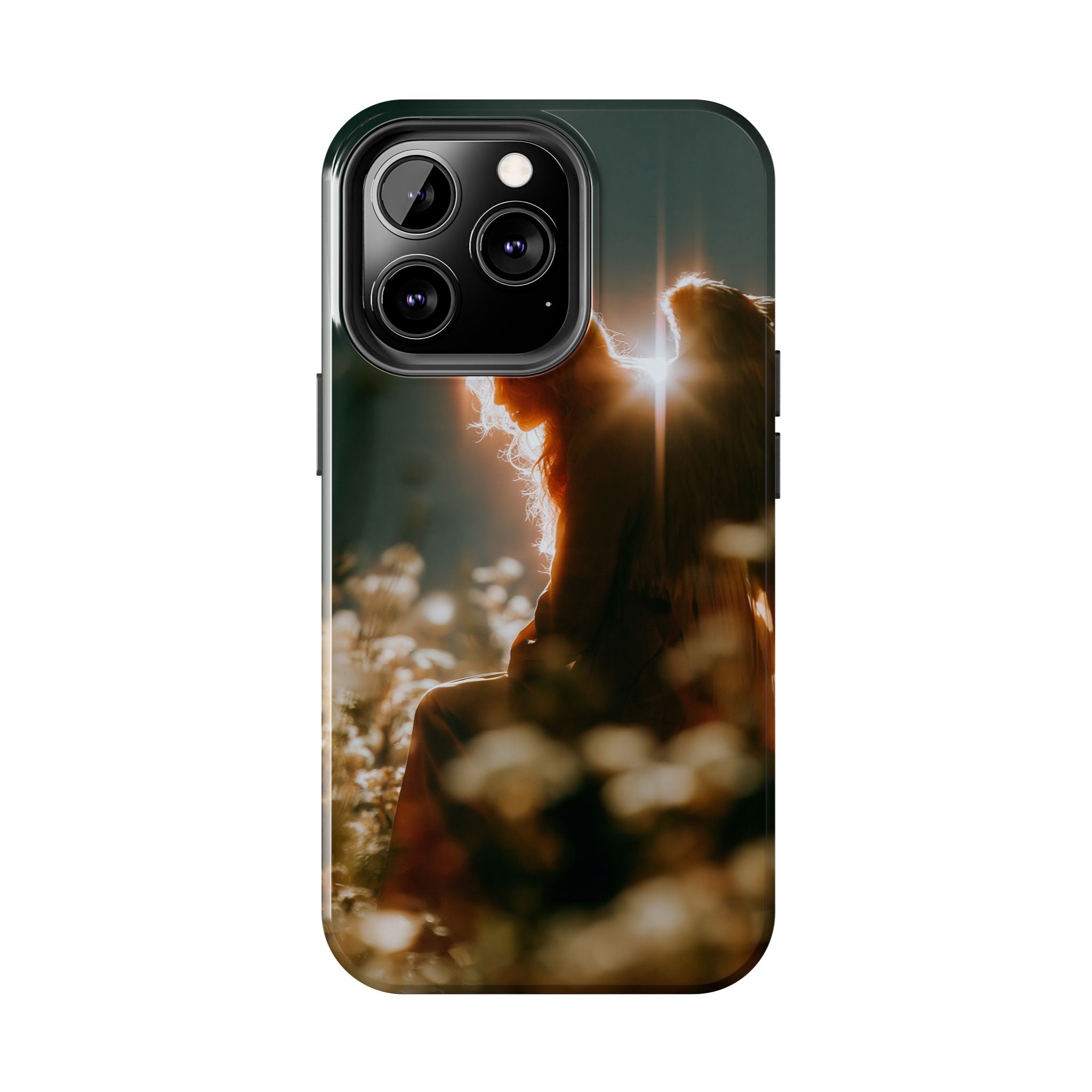 Thoughtful angel phone case