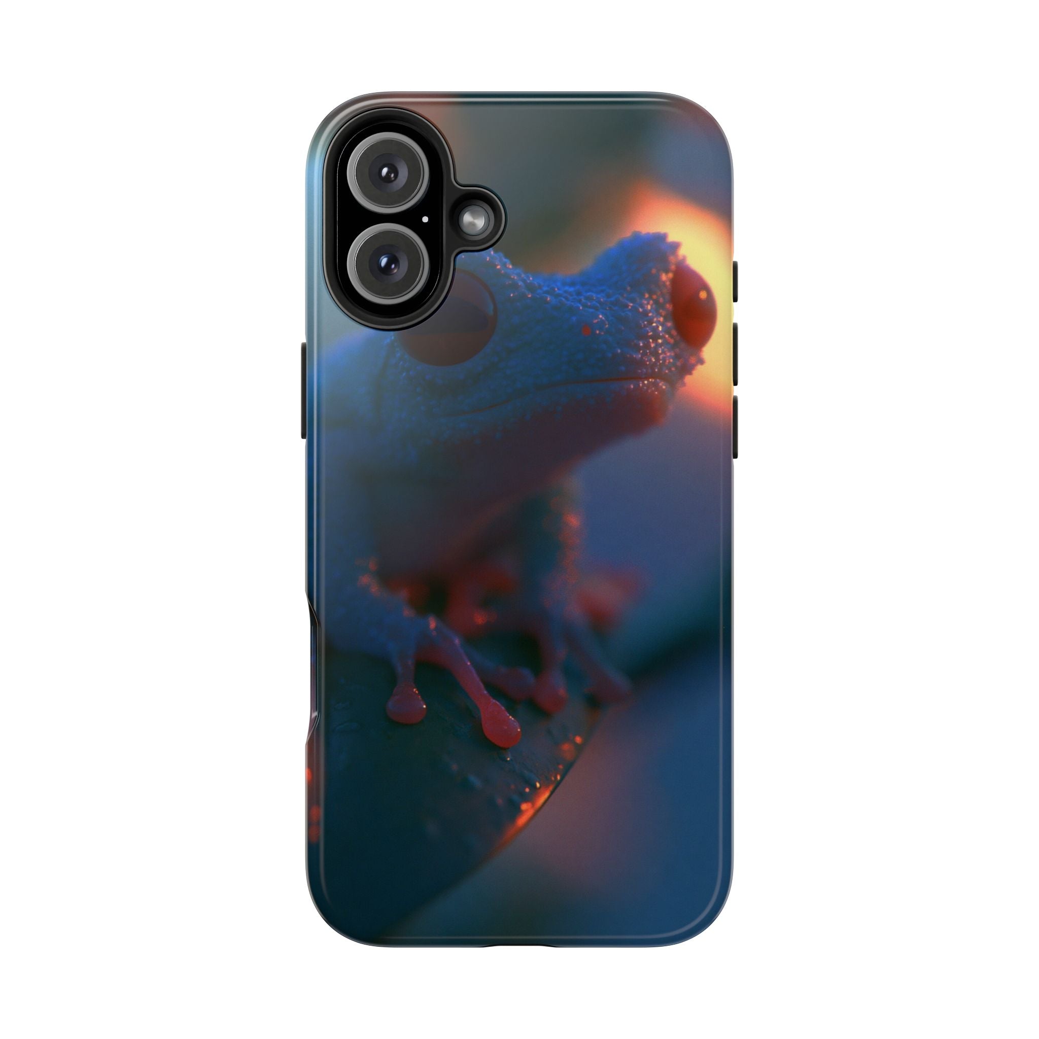 Sunset treefrog phone case