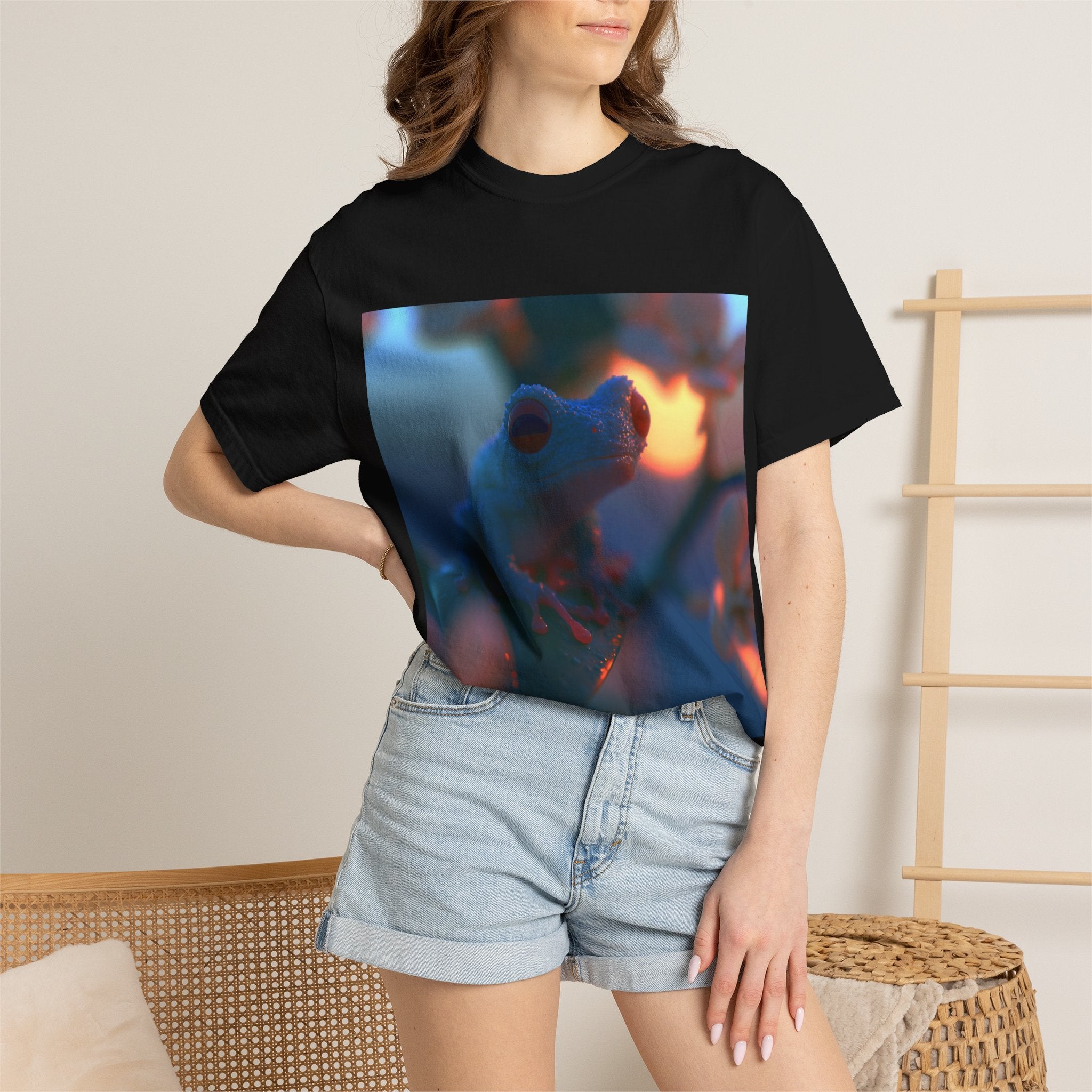 Sunset treefrog tee