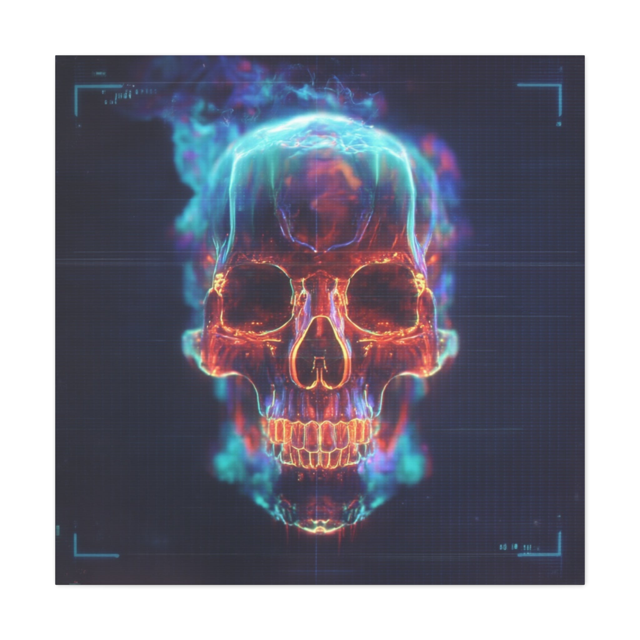 Heat signature matte canvas print