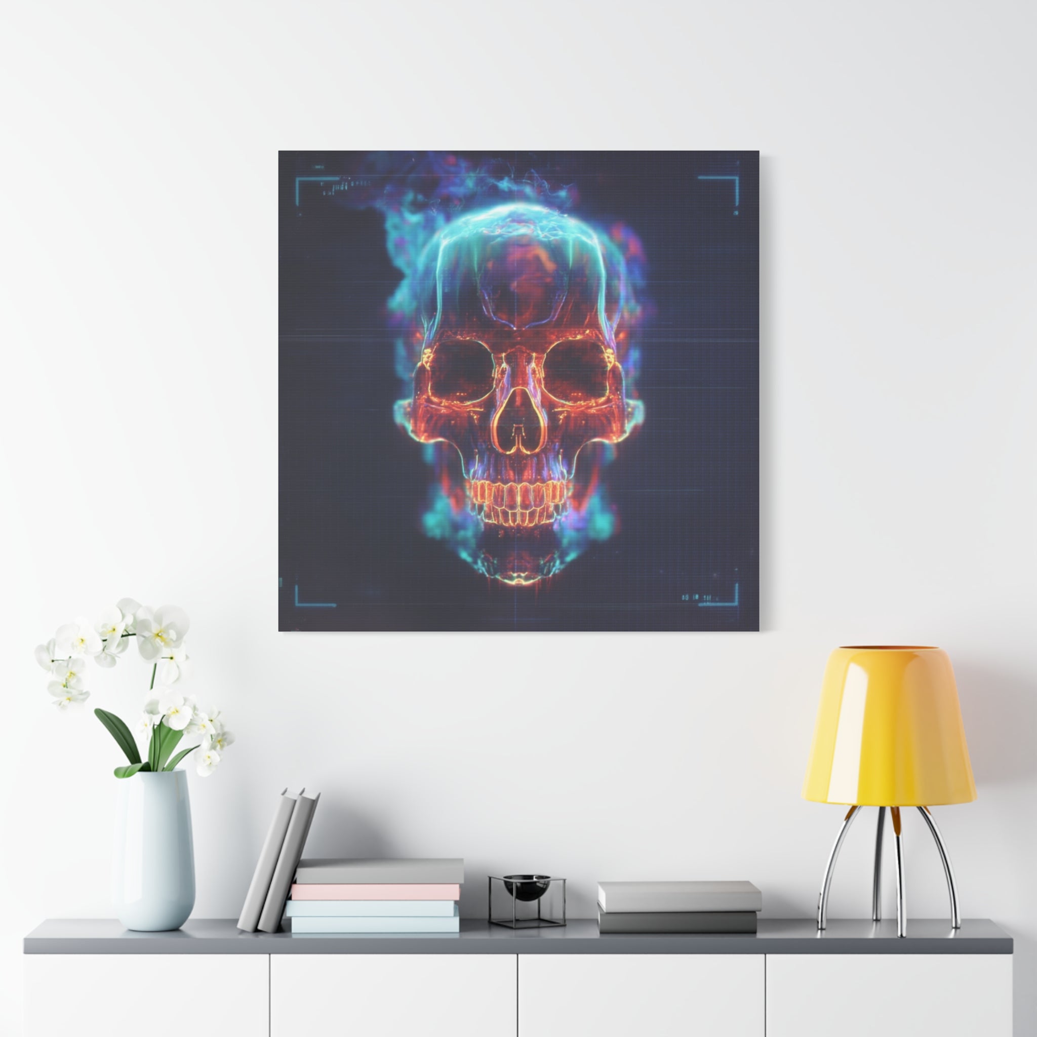 Heat signature matte canvas print