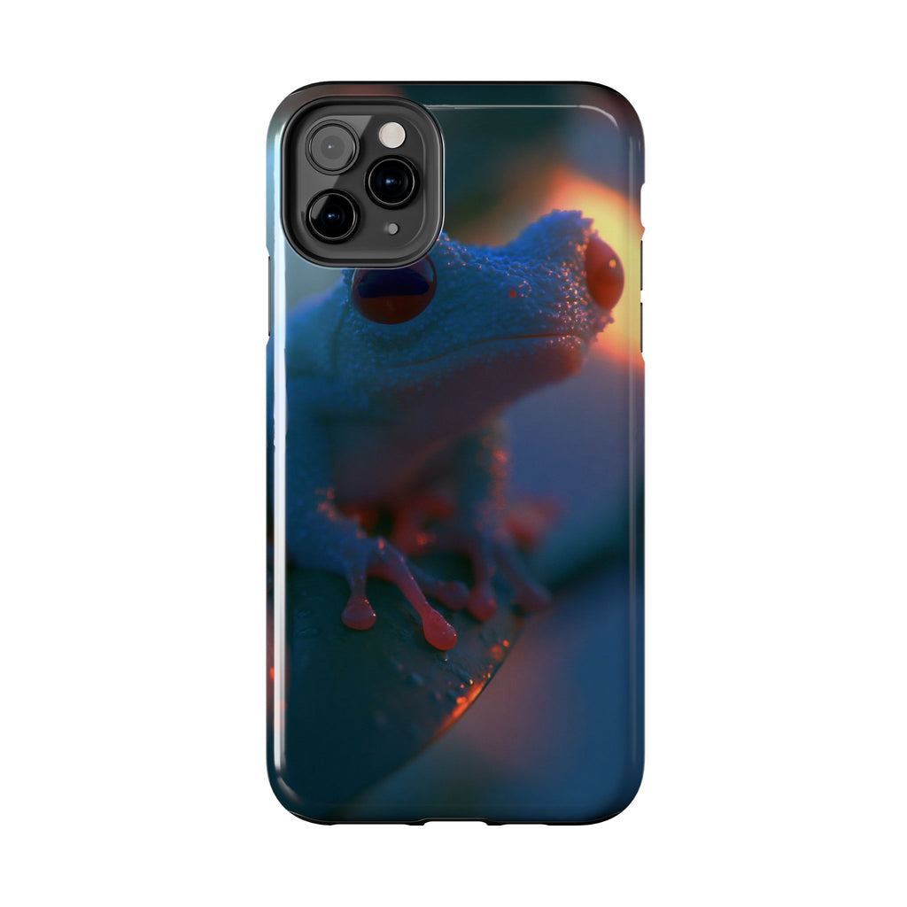 Sunset treefrog phone case