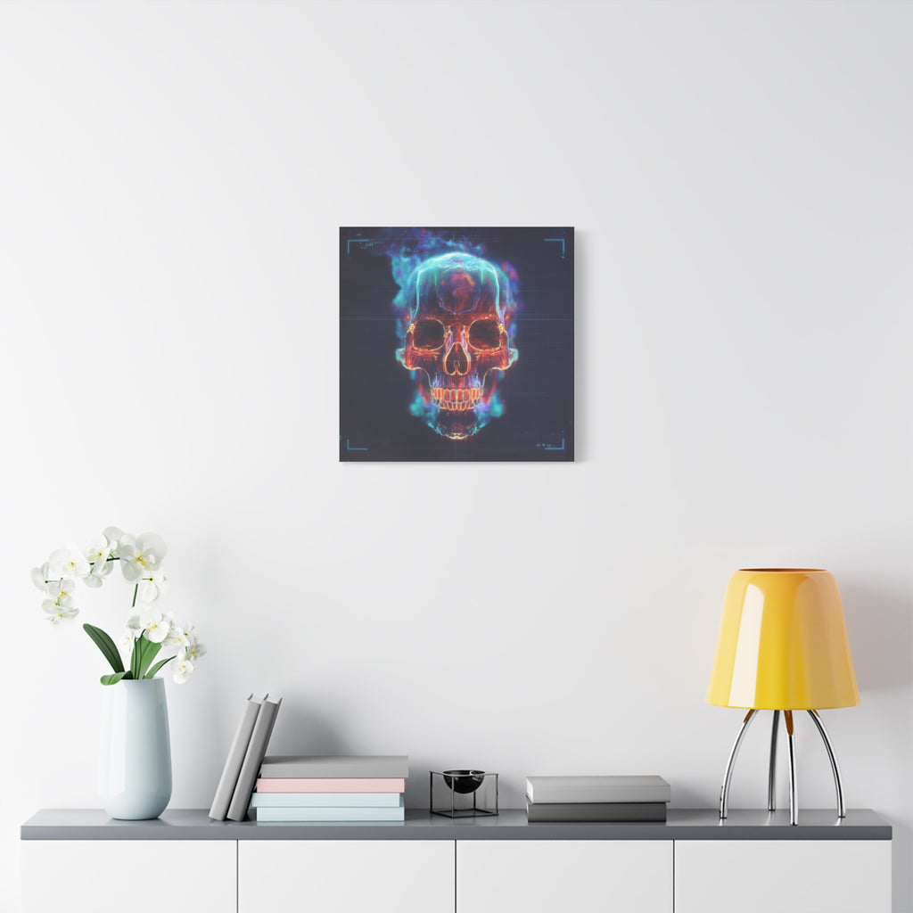 Heat signature matte canvas print