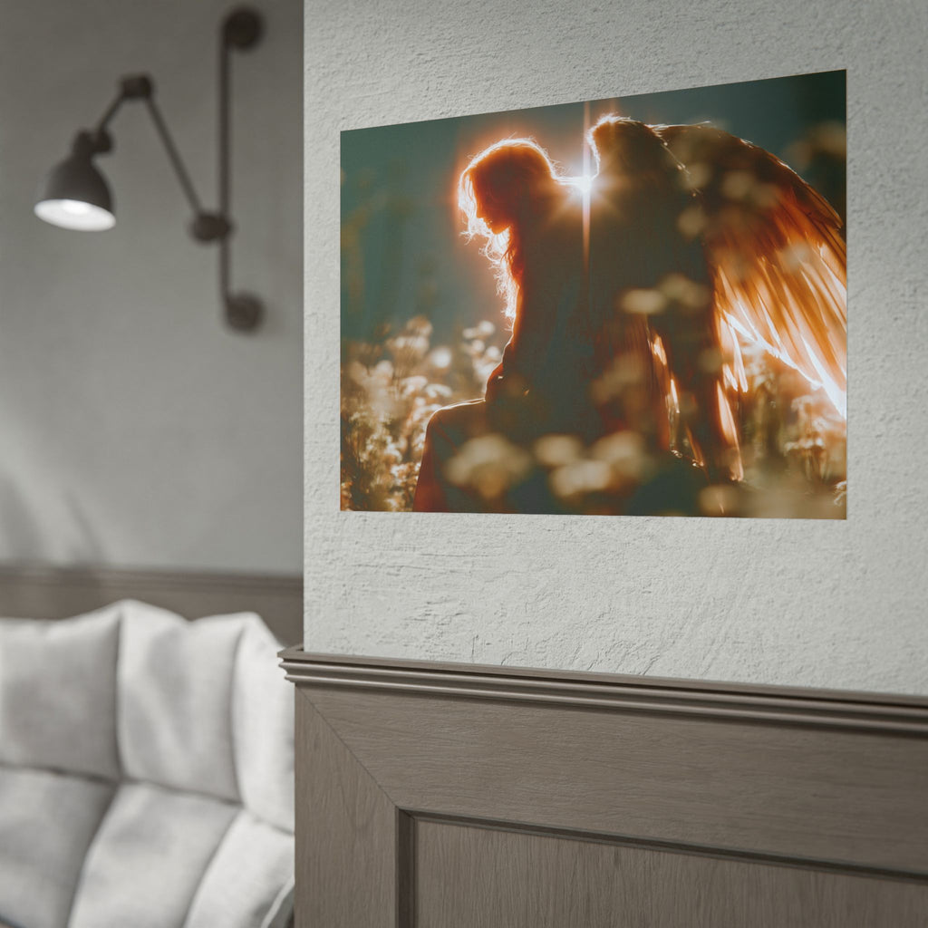 Thoughtful angel poster