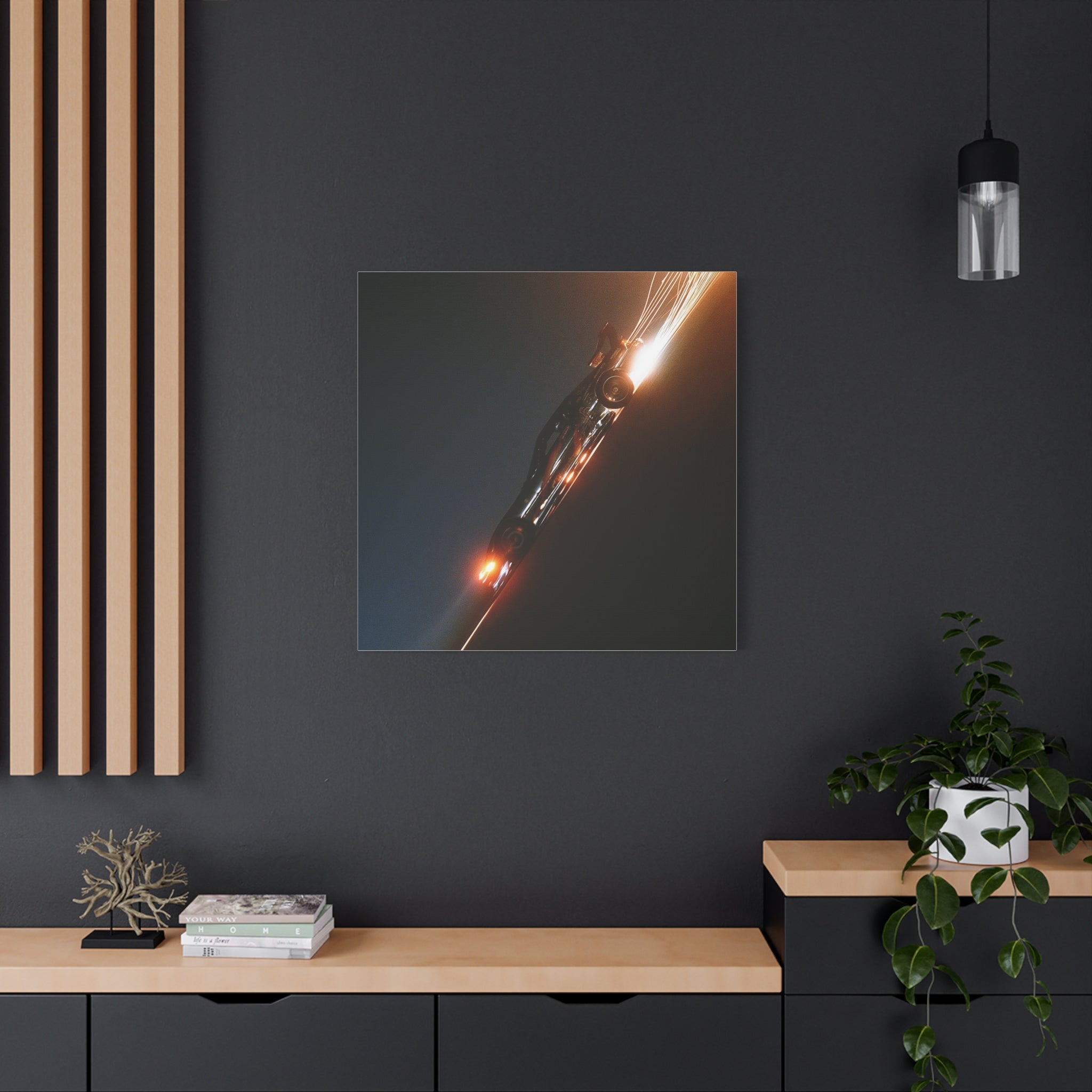 Speed matte canvas print