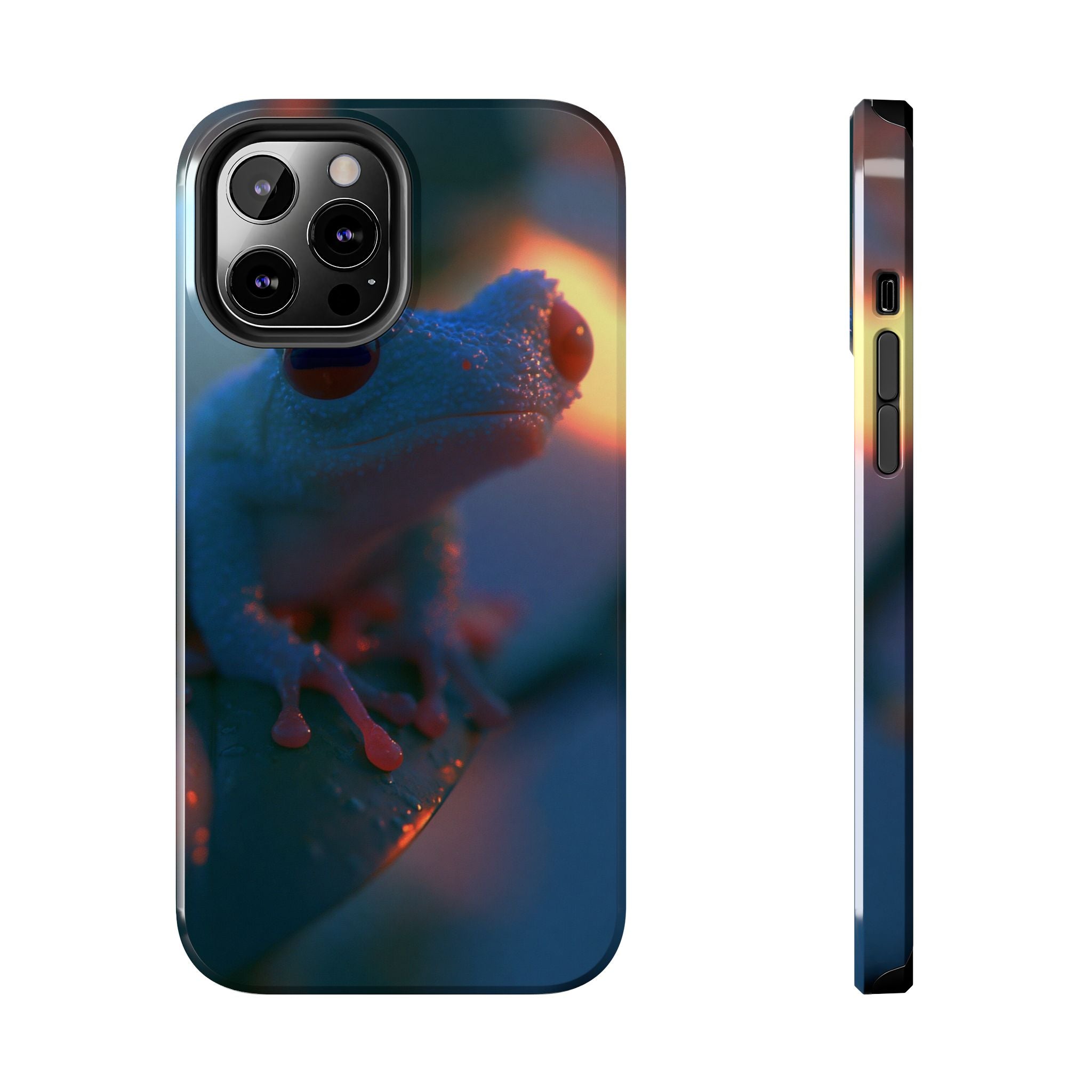Sunset treefrog phone case