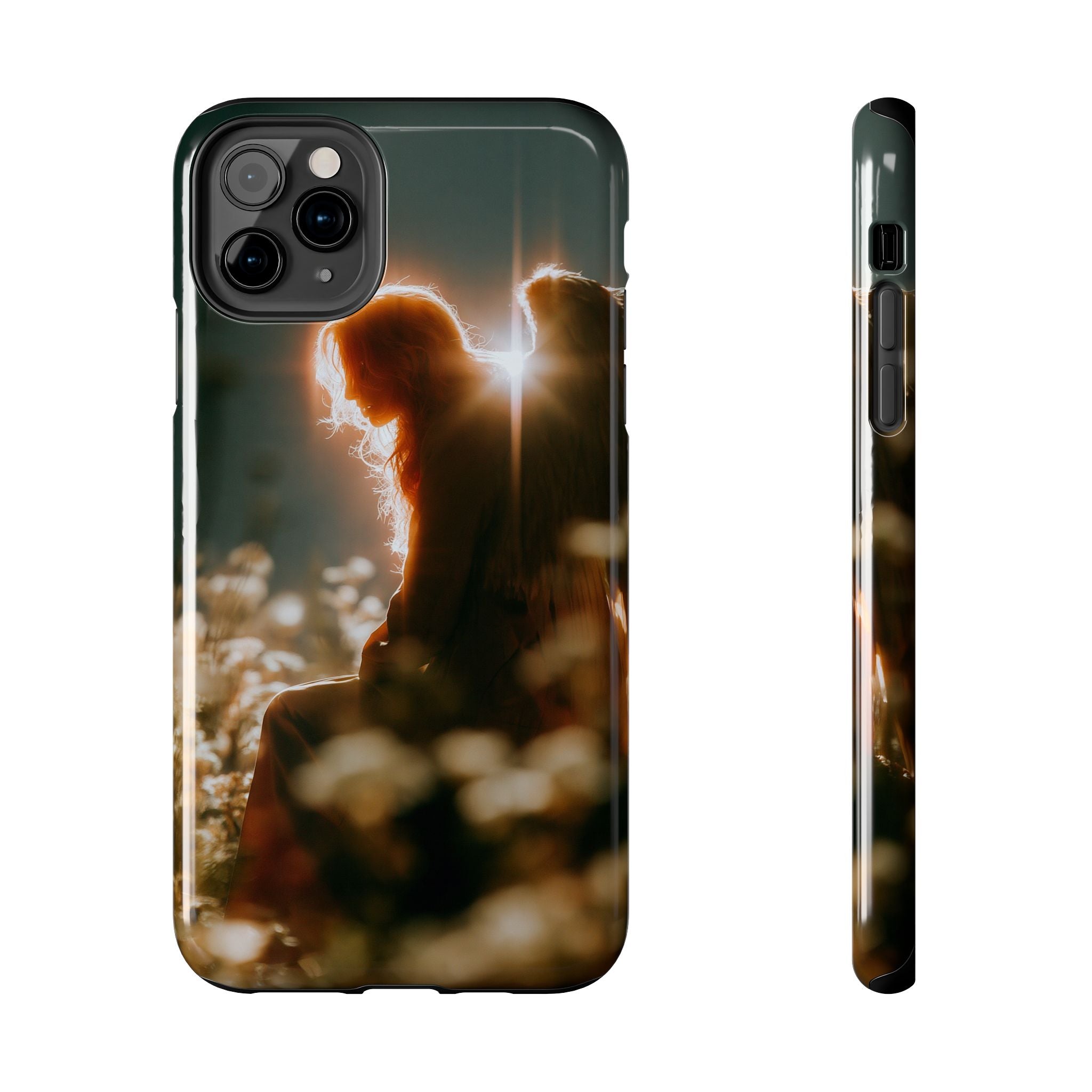 Thoughtful angel phone case