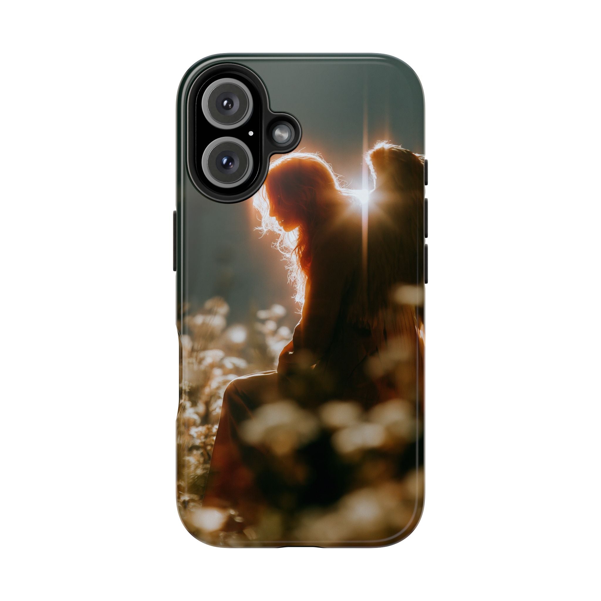 Thoughtful angel phone case