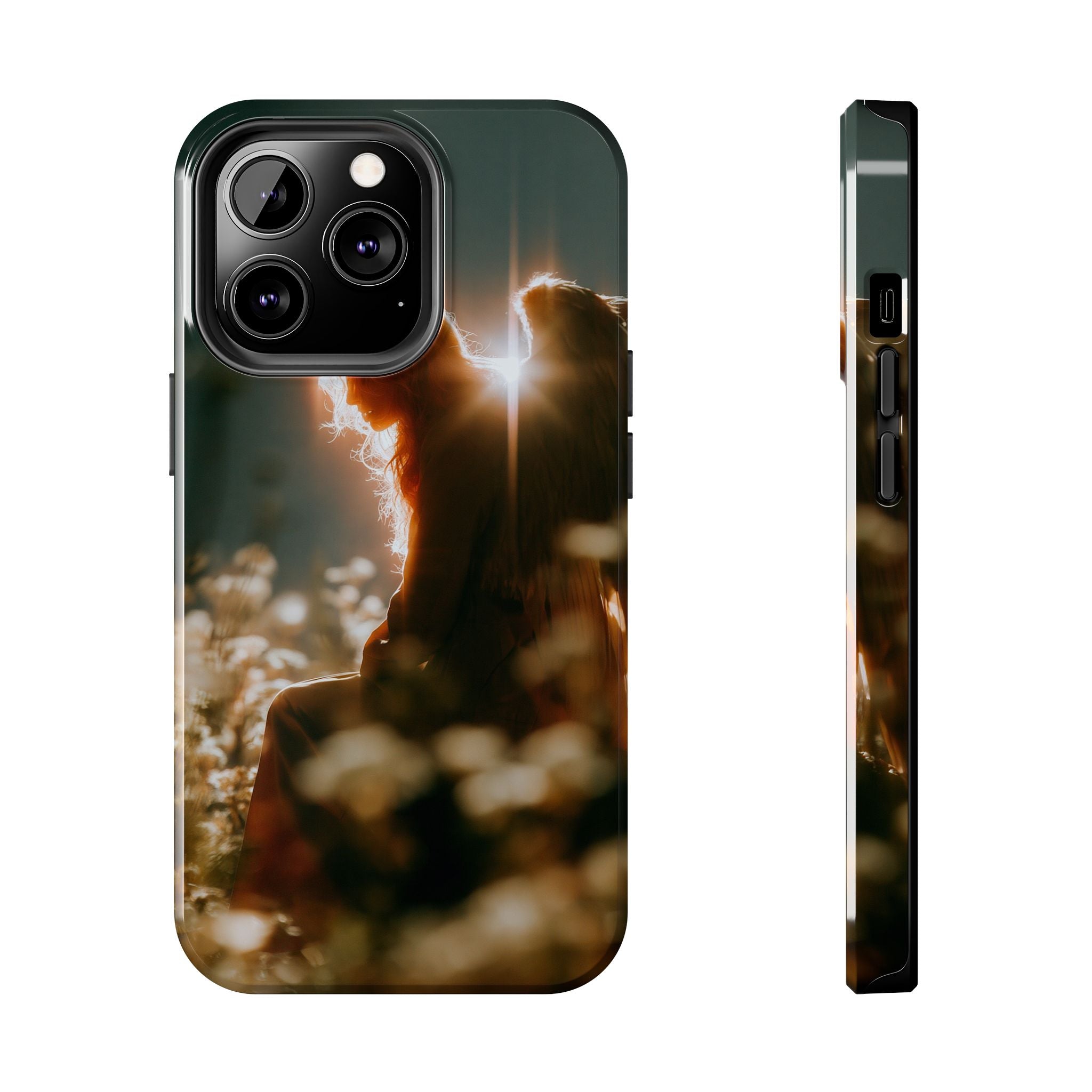 Thoughtful angel phone case