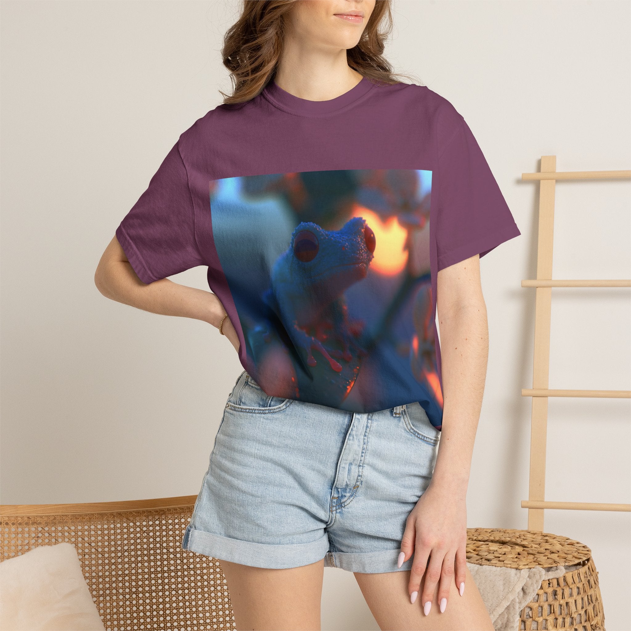 Sunset treefrog tee