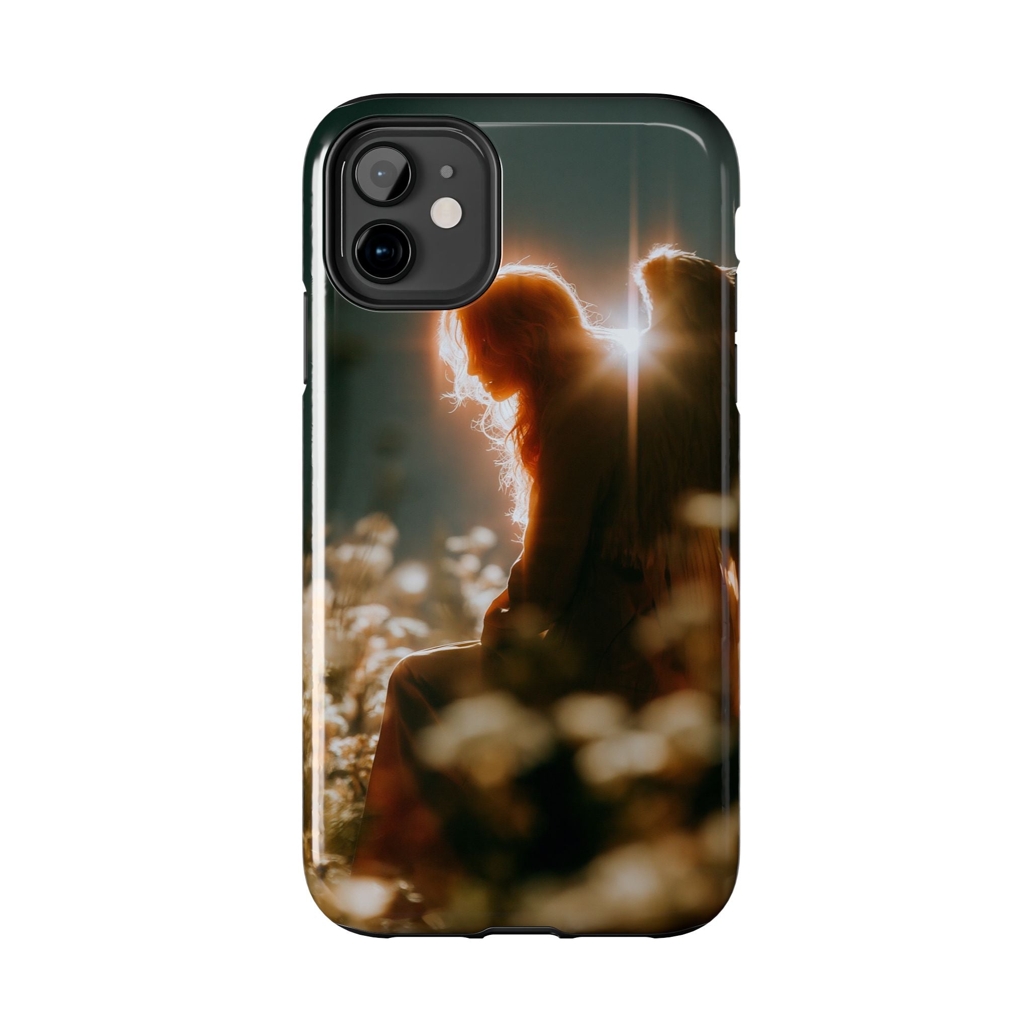 Thoughtful angel phone case