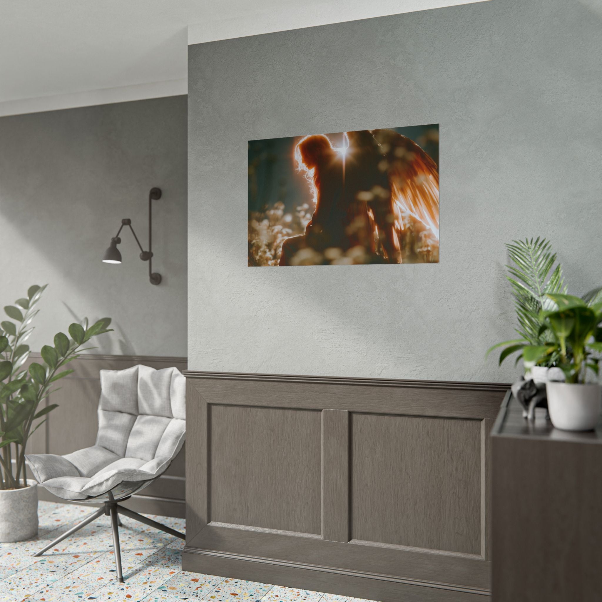 Thoughtful angel poster