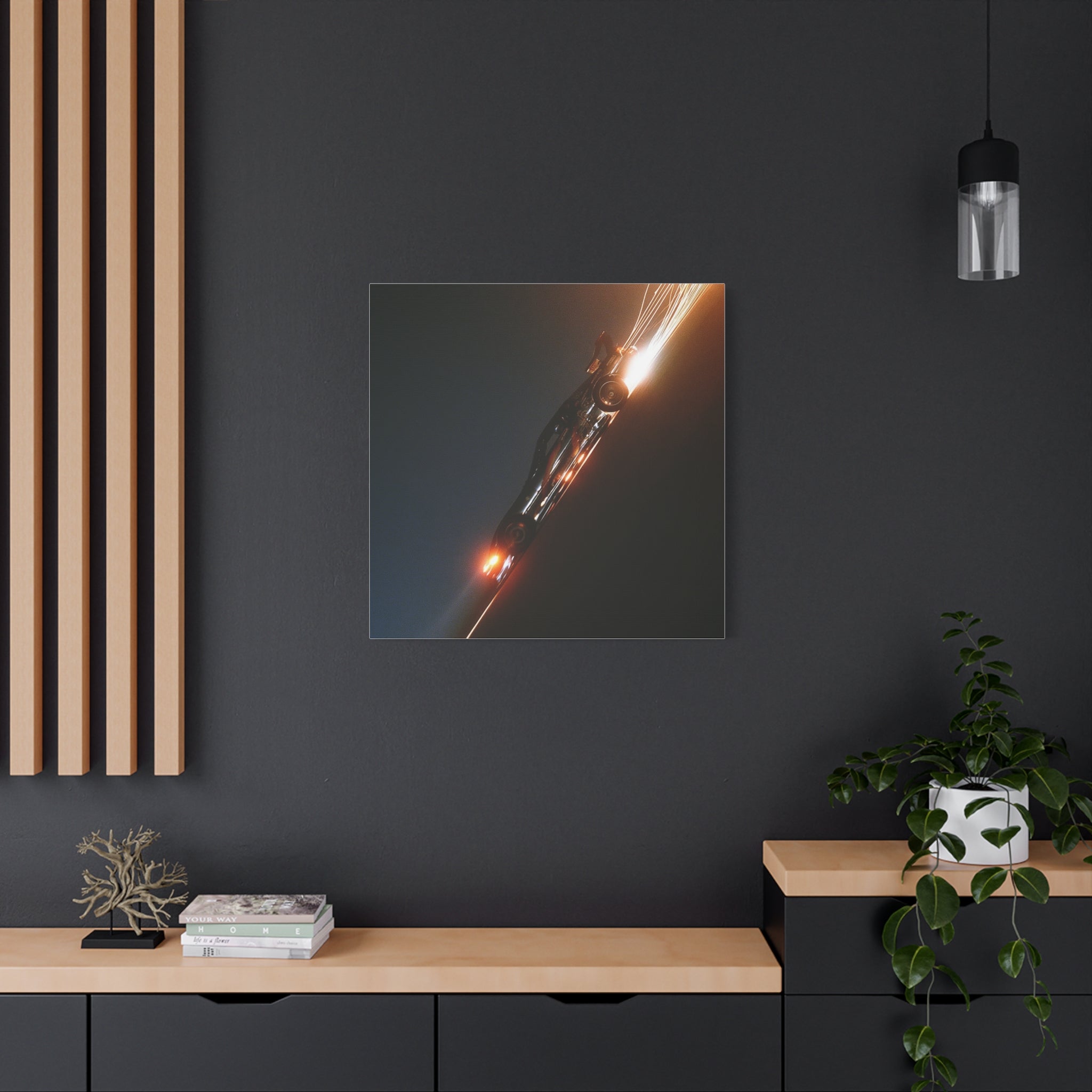 Speed matte canvas print