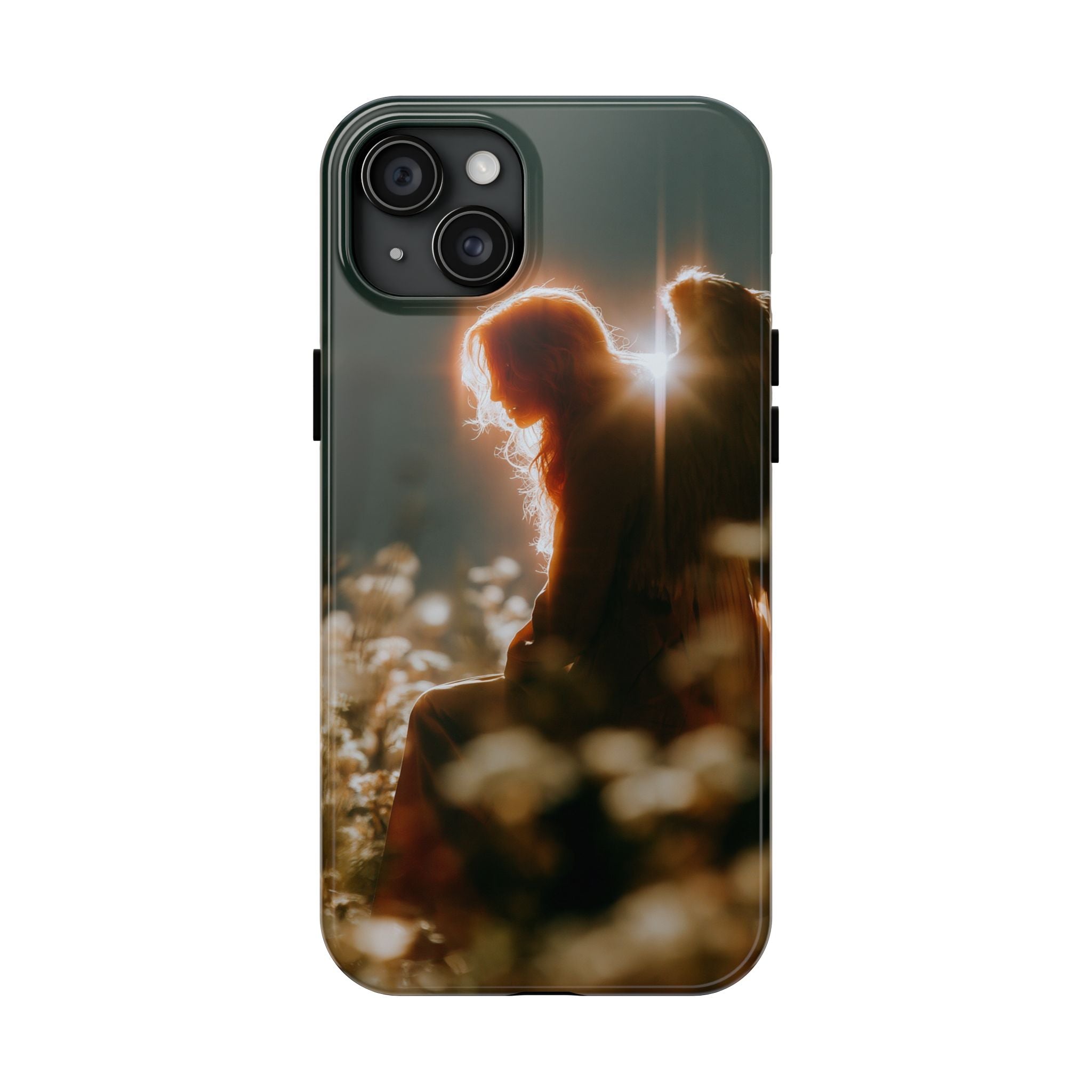 Thoughtful angel phone case