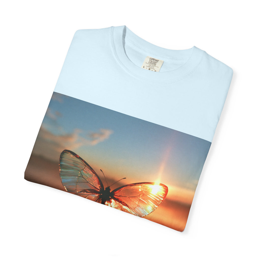 Glass butterfly tee