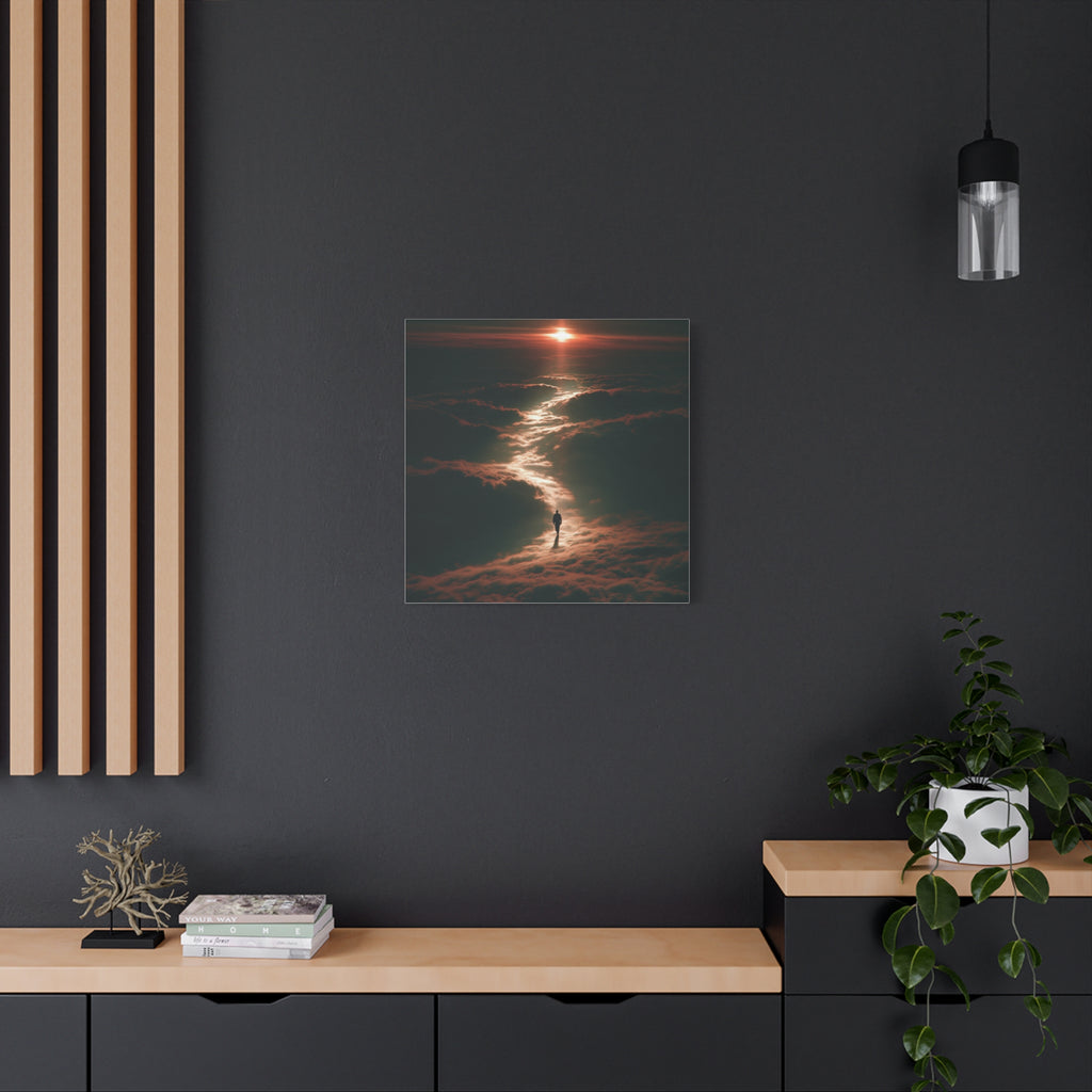 Cloud walker matte canvas print