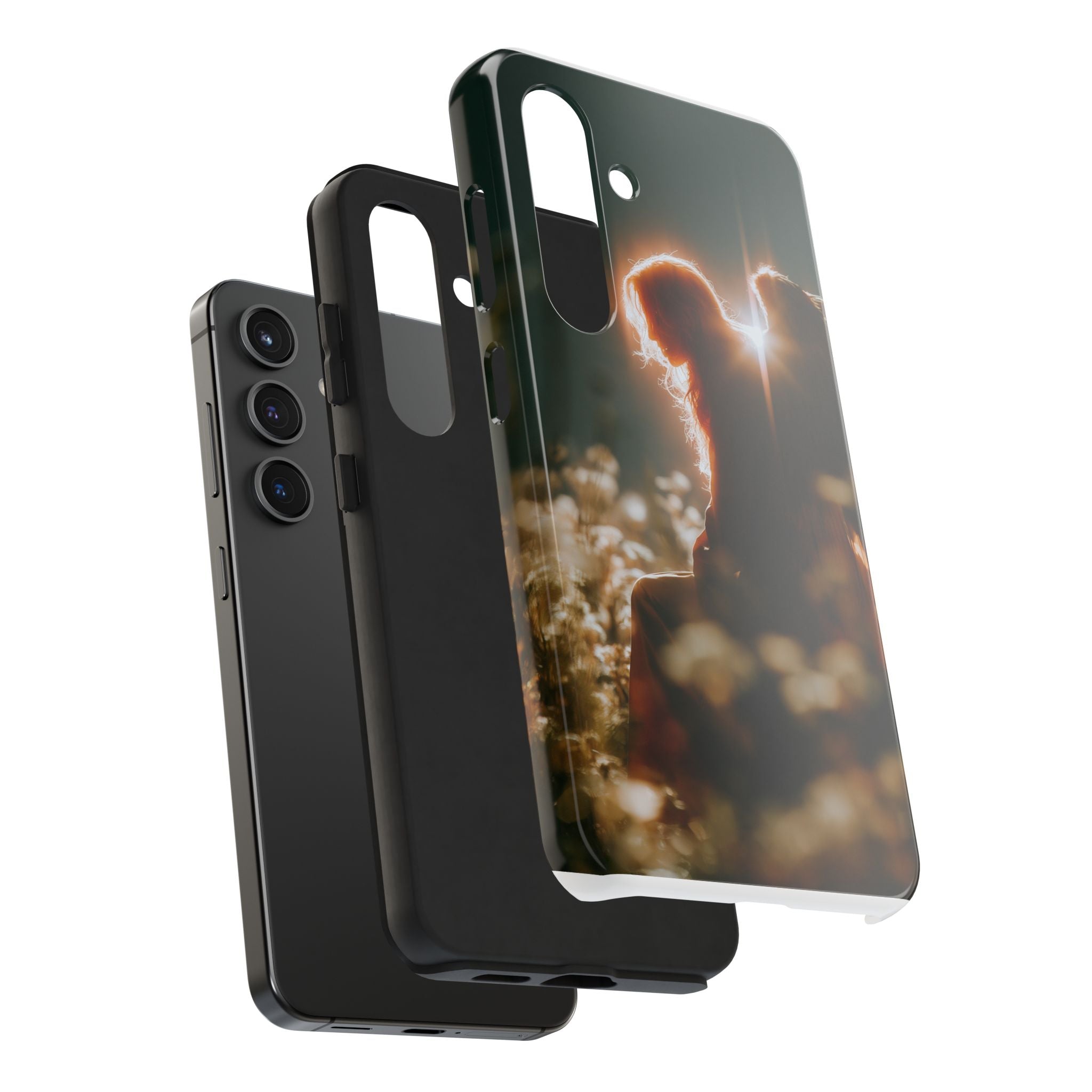Thoughtful angel phone case