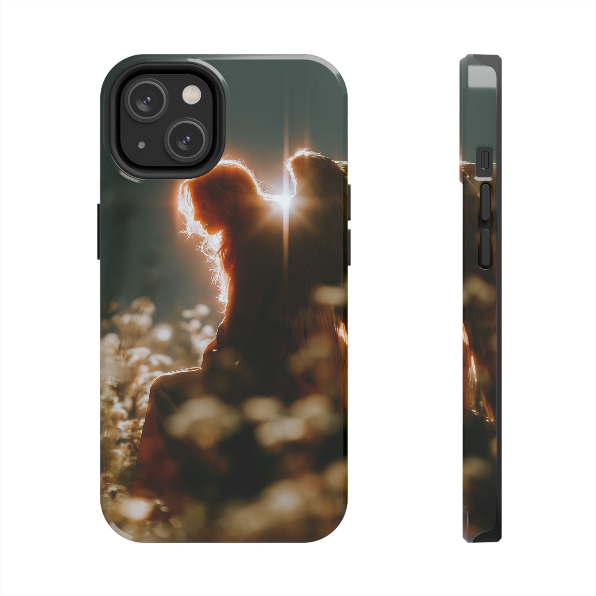 Thoughtful angel phone case