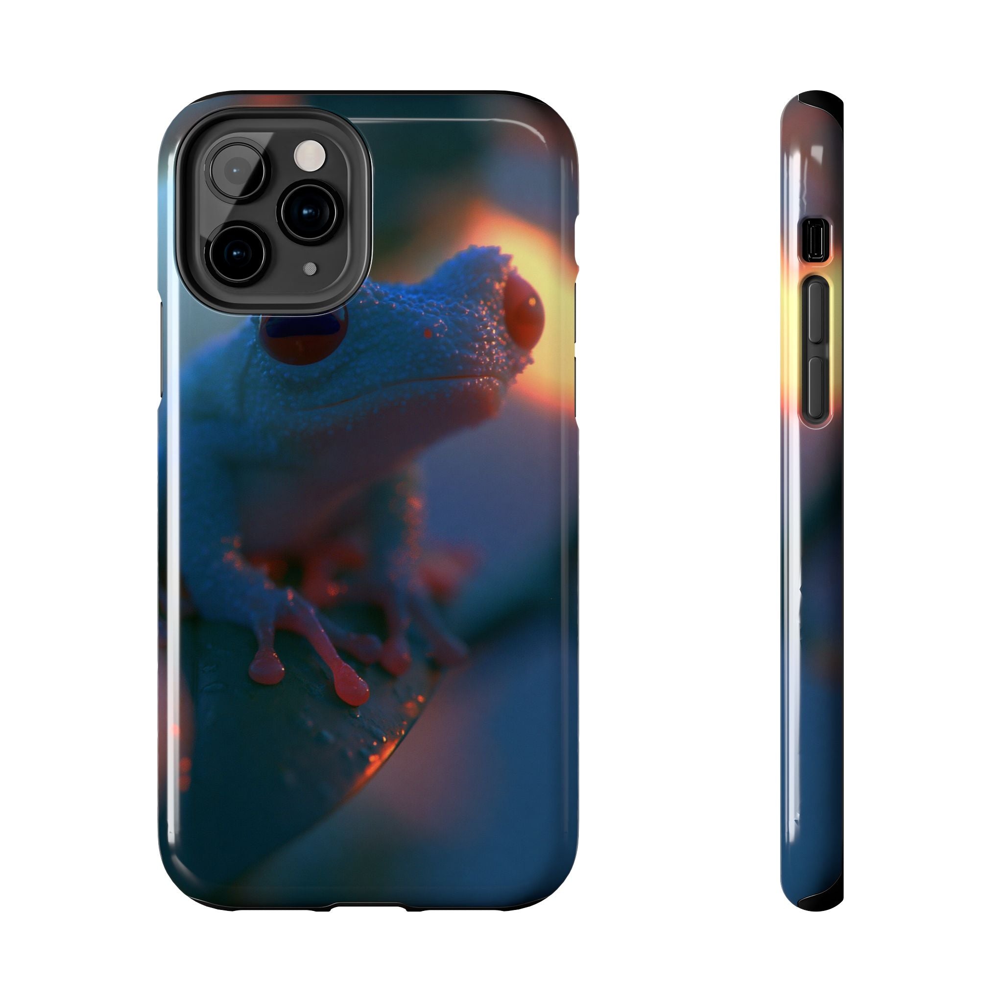 Sunset treefrog phone case