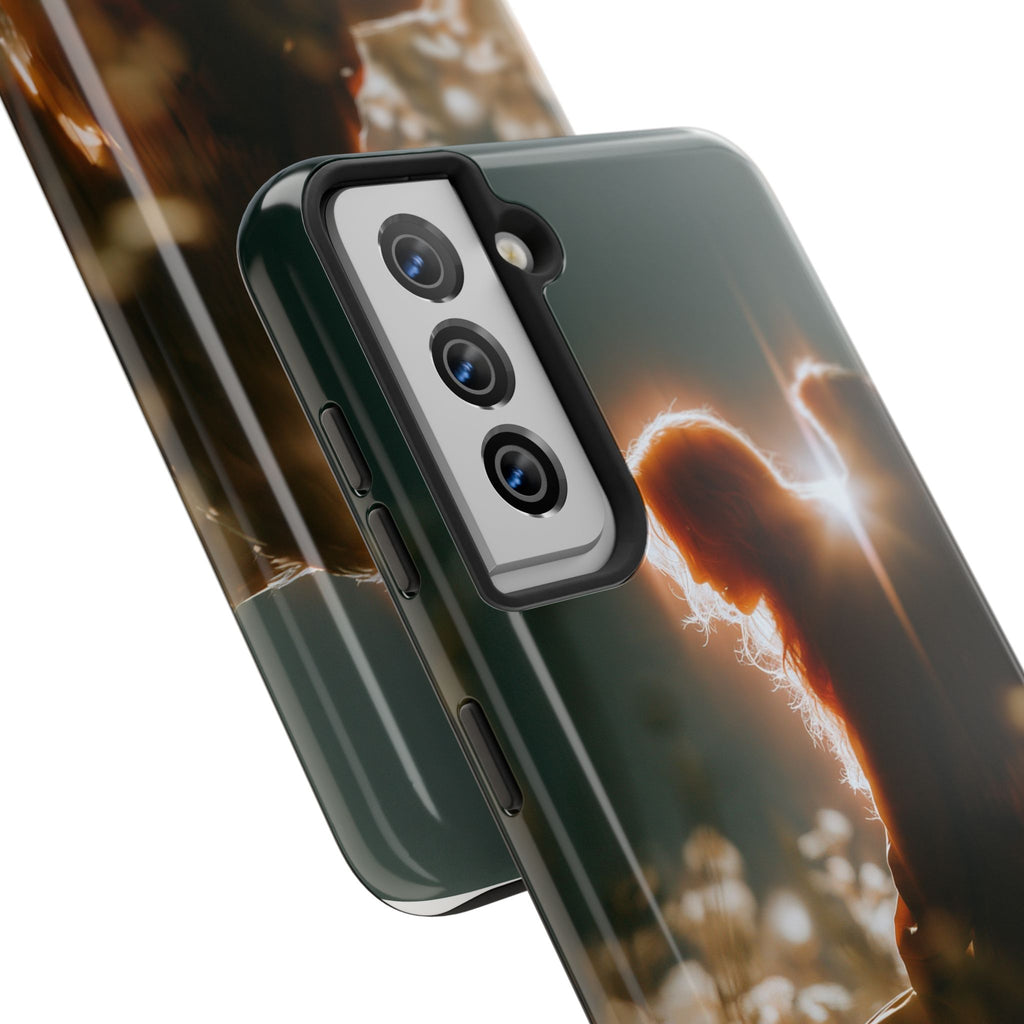 Thoughtful angel phone case
