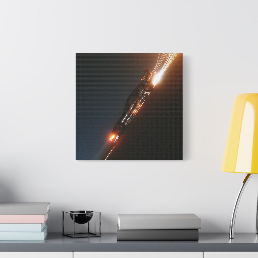 Speed matte canvas print