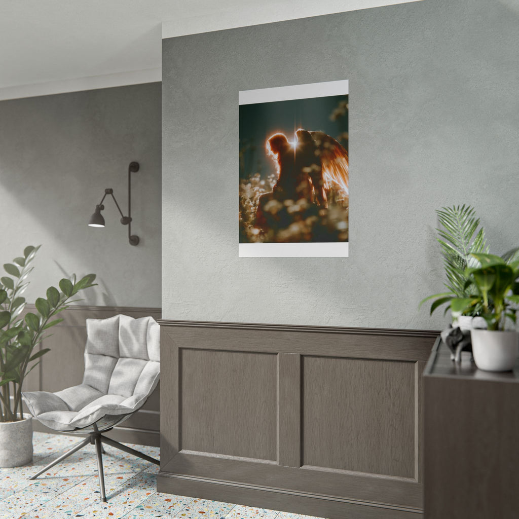 Thoughtful angel poster