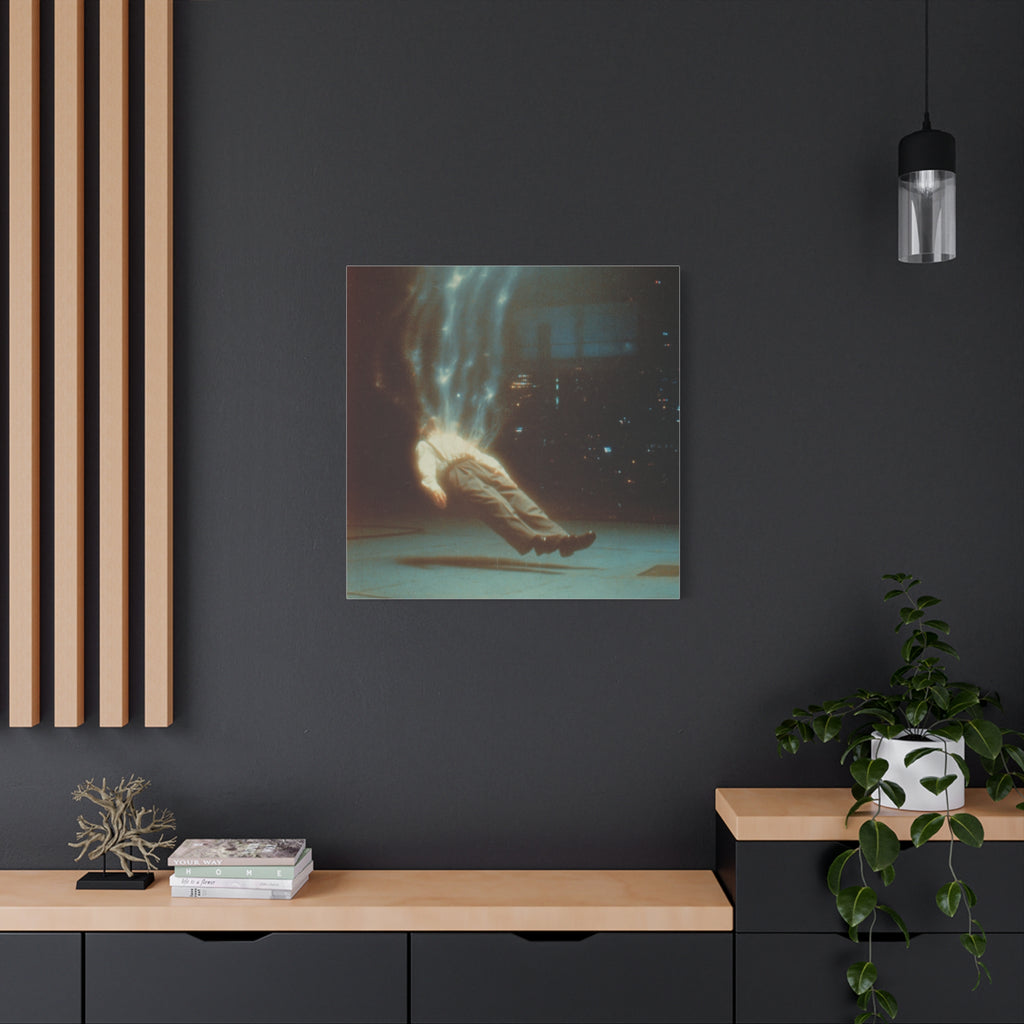 Energy drain matte canvas print