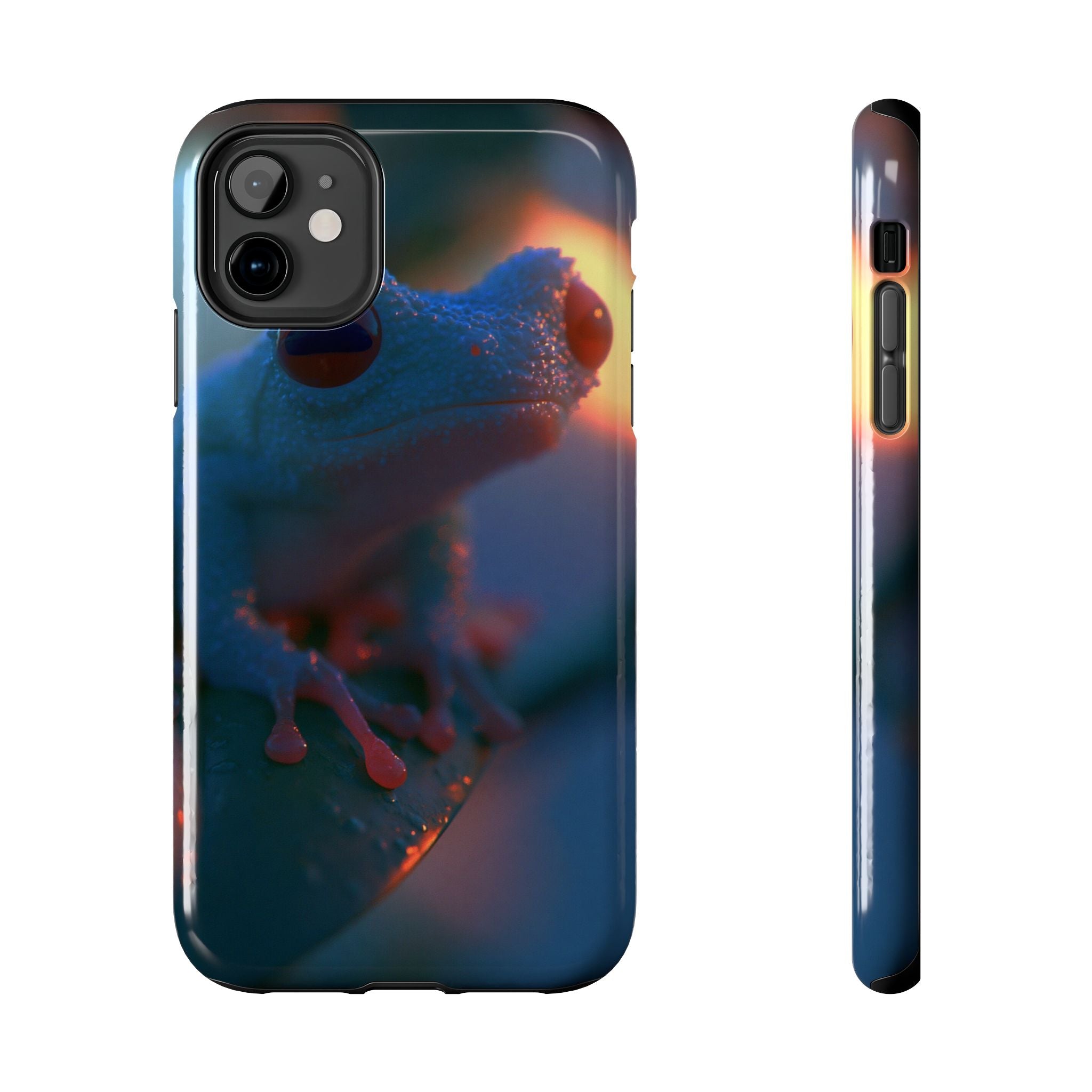 Sunset treefrog phone case