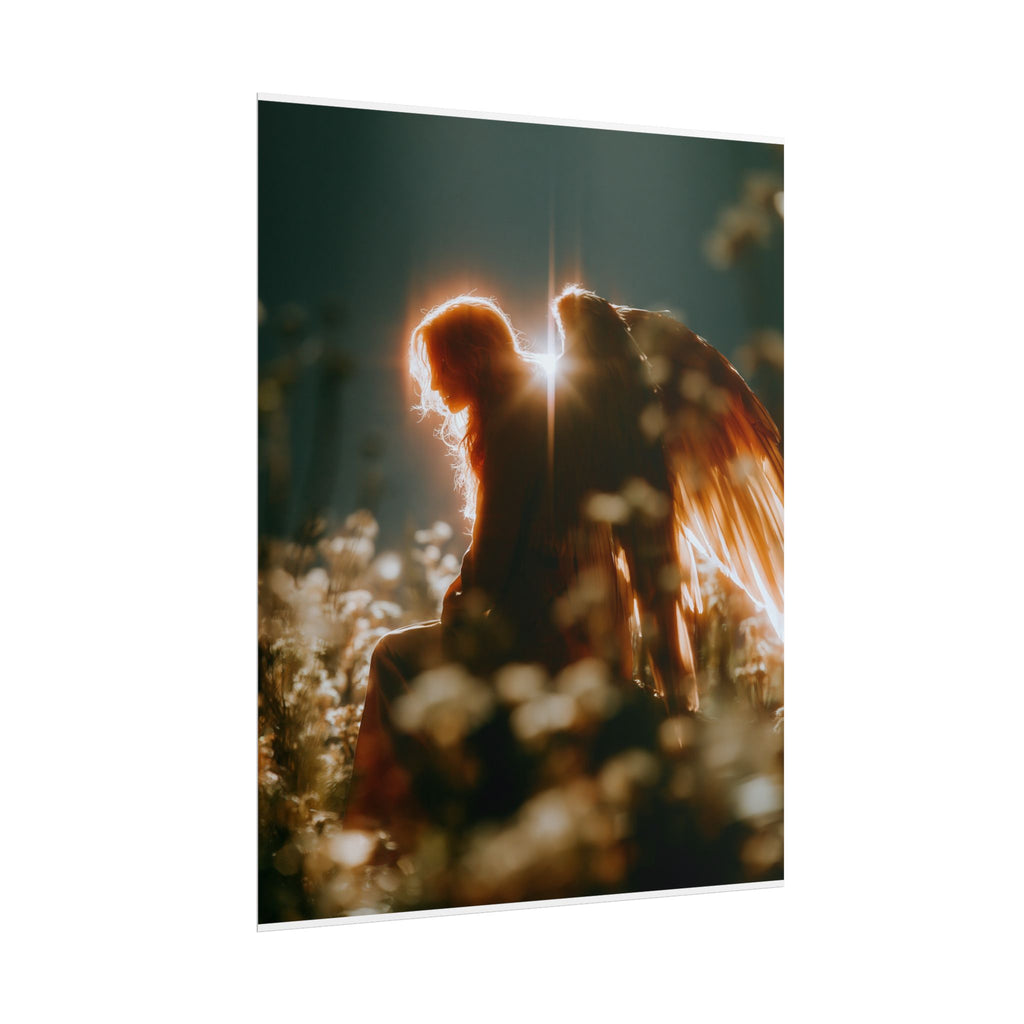 Thoughtful angel poster