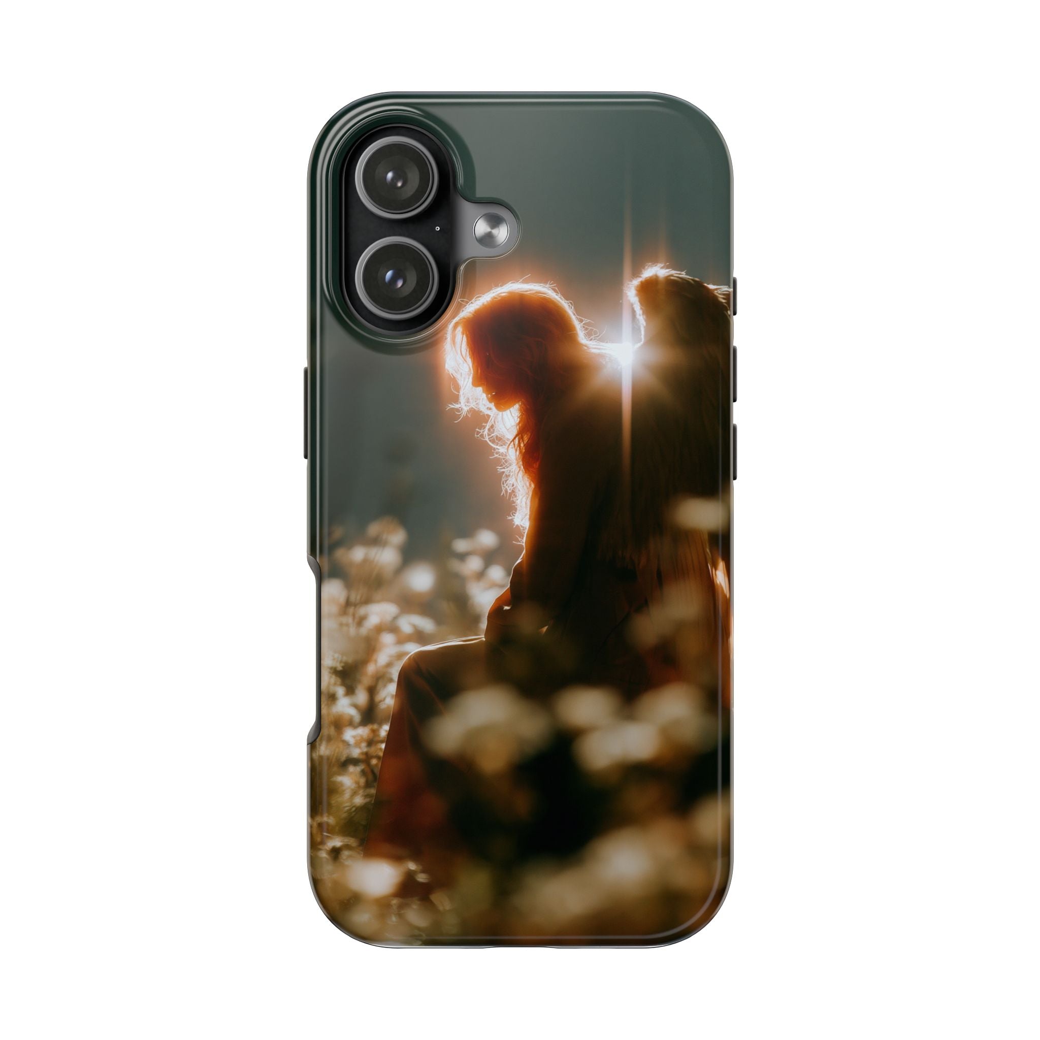 Thoughtful angel phone case