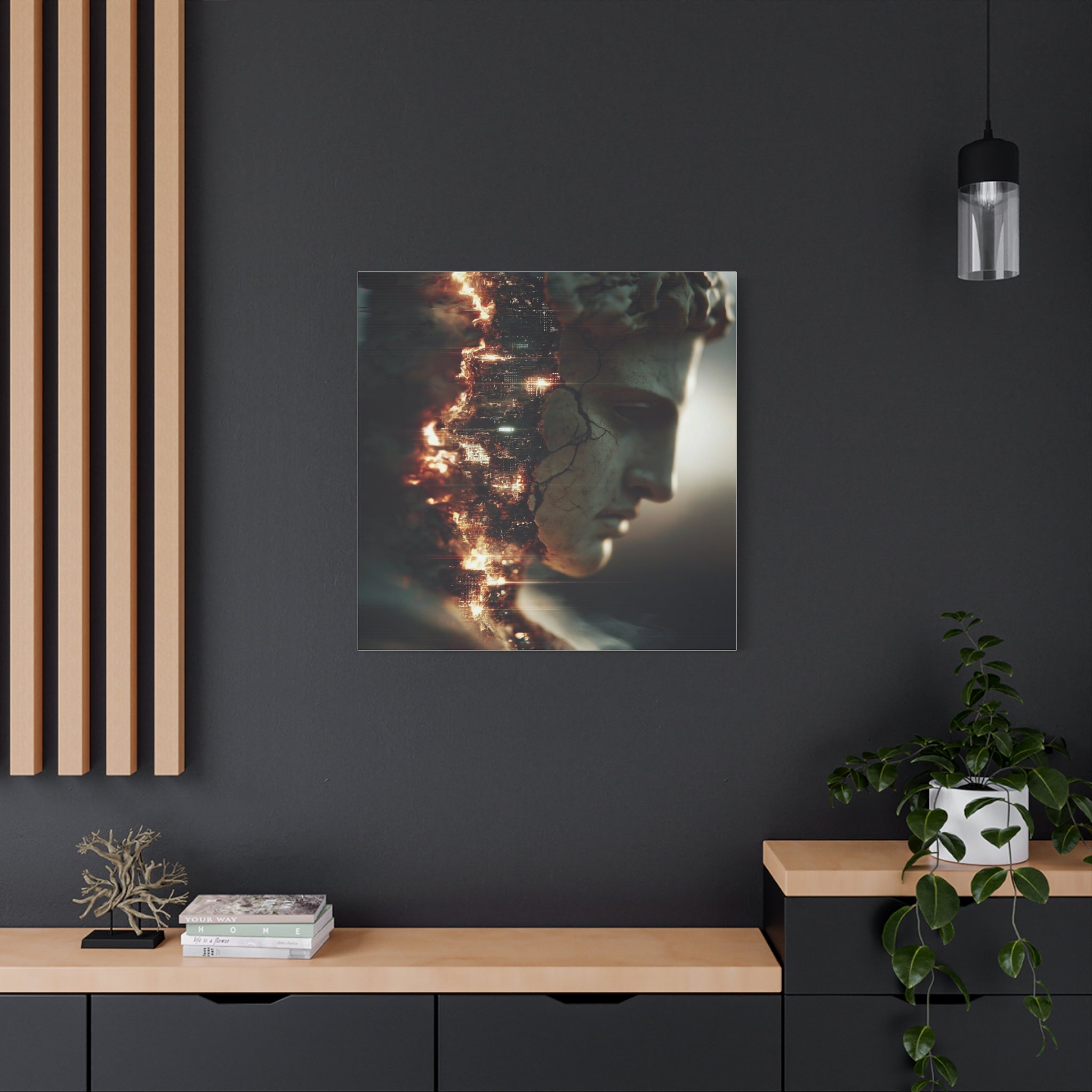 Entropy matte canvas print