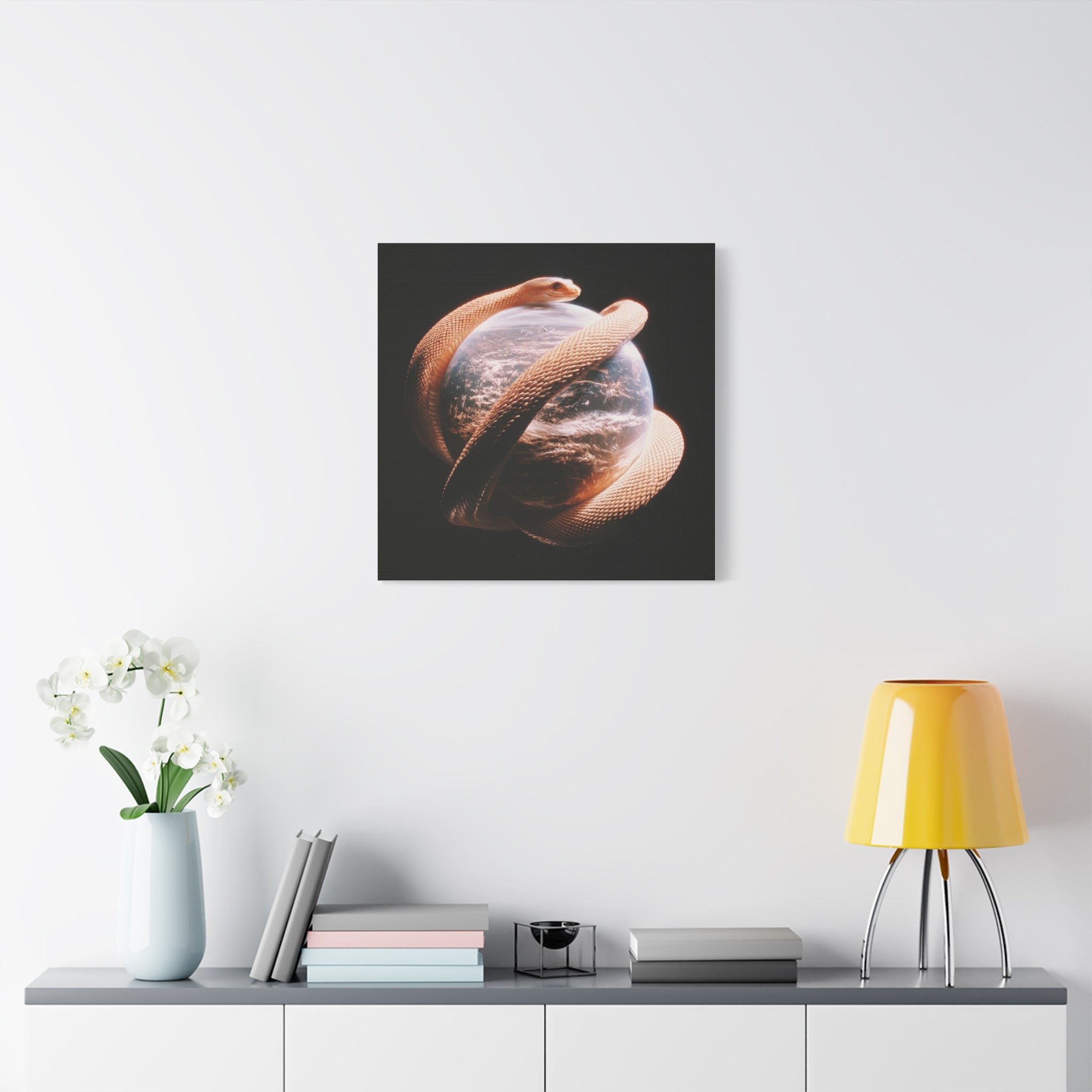 Evil world matte canvas print