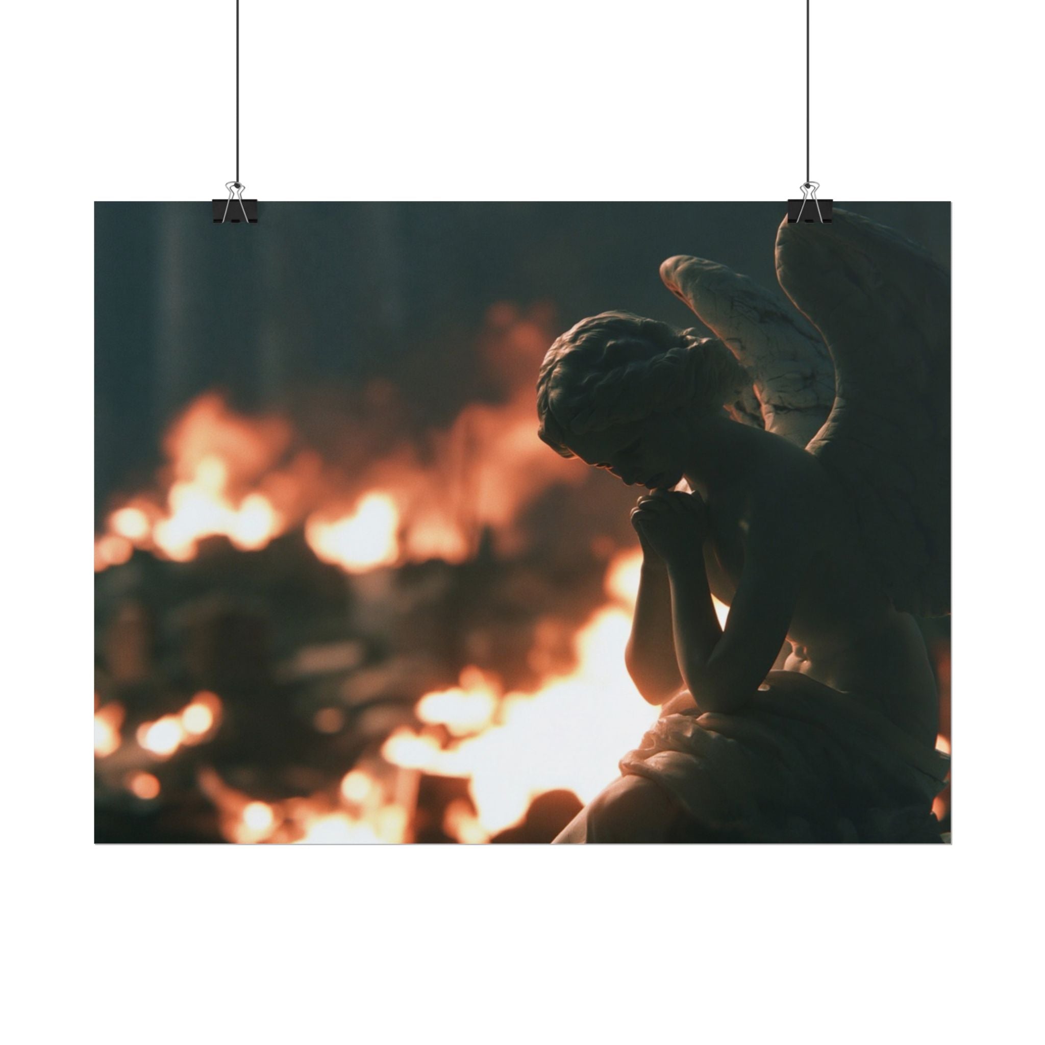 Mourning angel poster