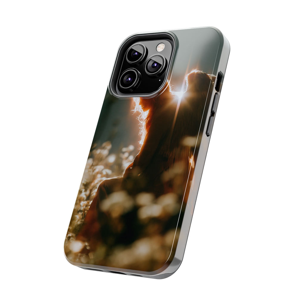 Thoughtful angel phone case