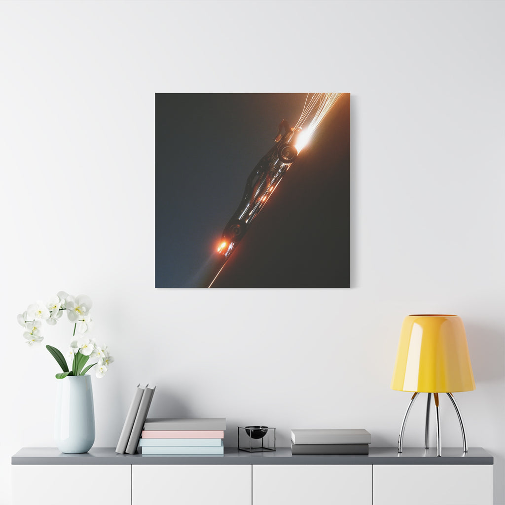 Speed matte canvas print
