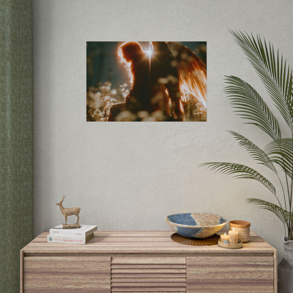 Thoughtful angel poster