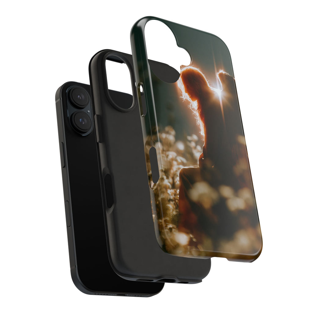 Thoughtful angel phone case