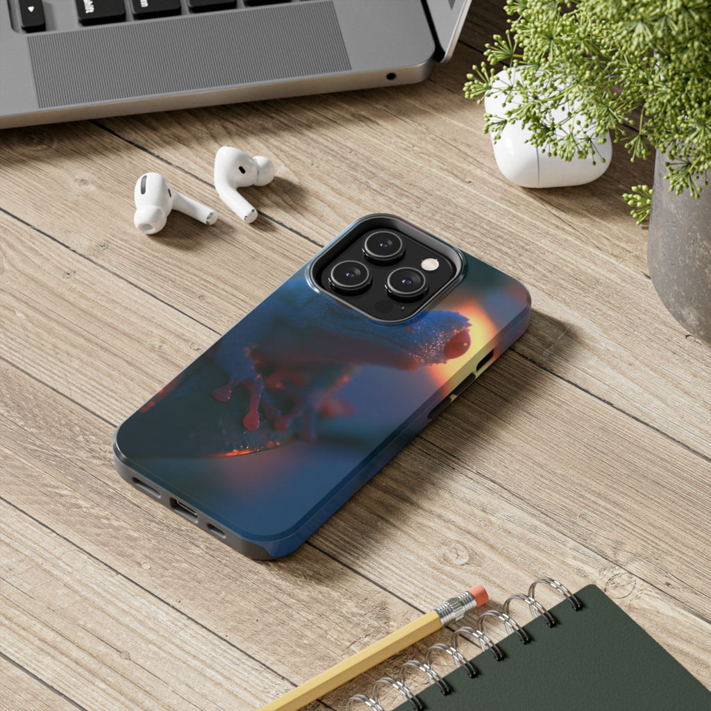 Sunset treefrog phone case