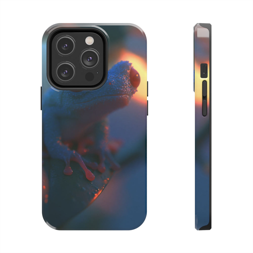 Sunset treefrog phone case