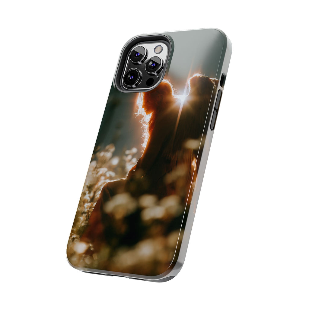 Thoughtful angel phone case