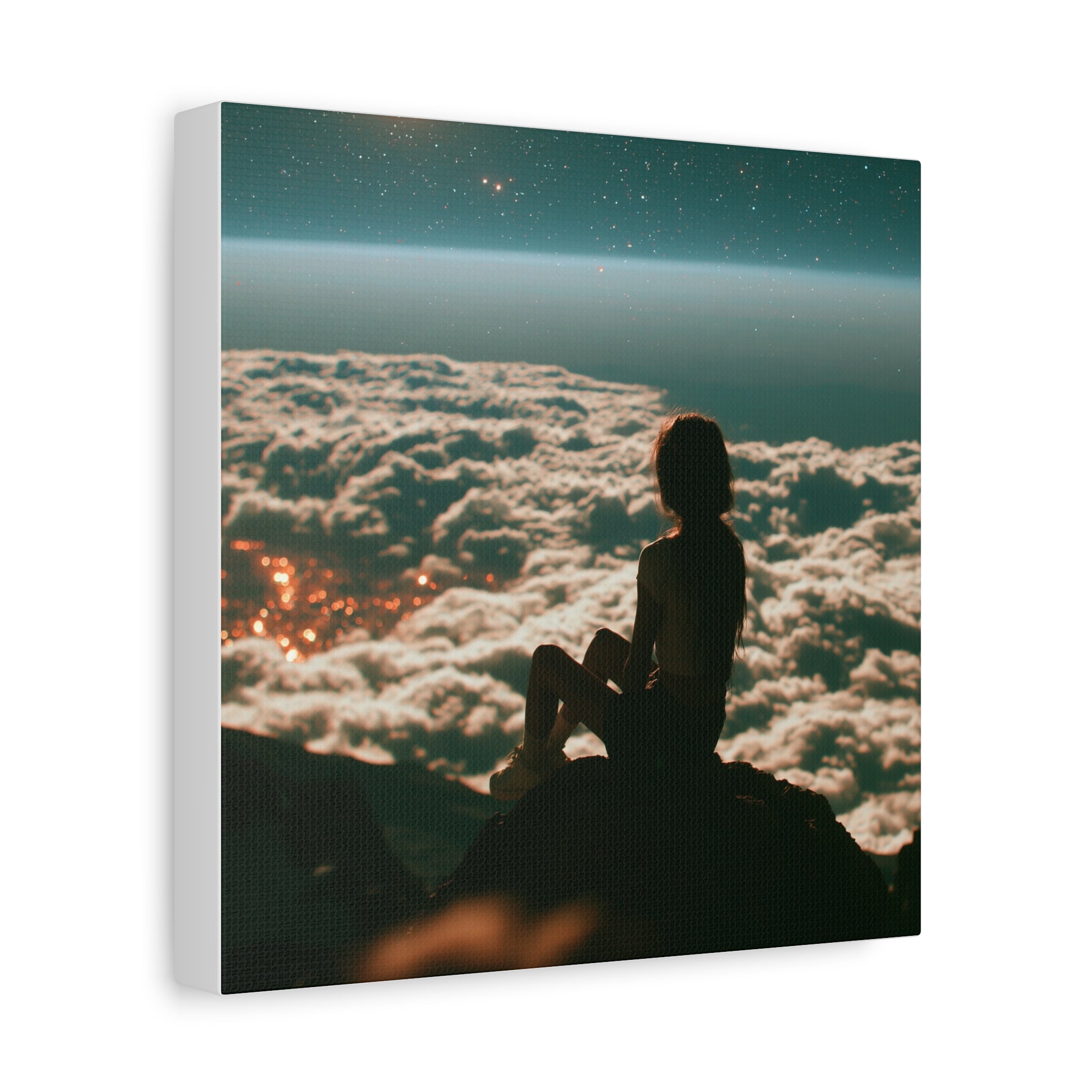 Lonely girl matte canvas print