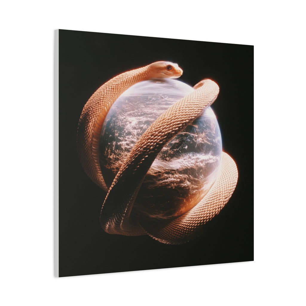 Evil world matte canvas print