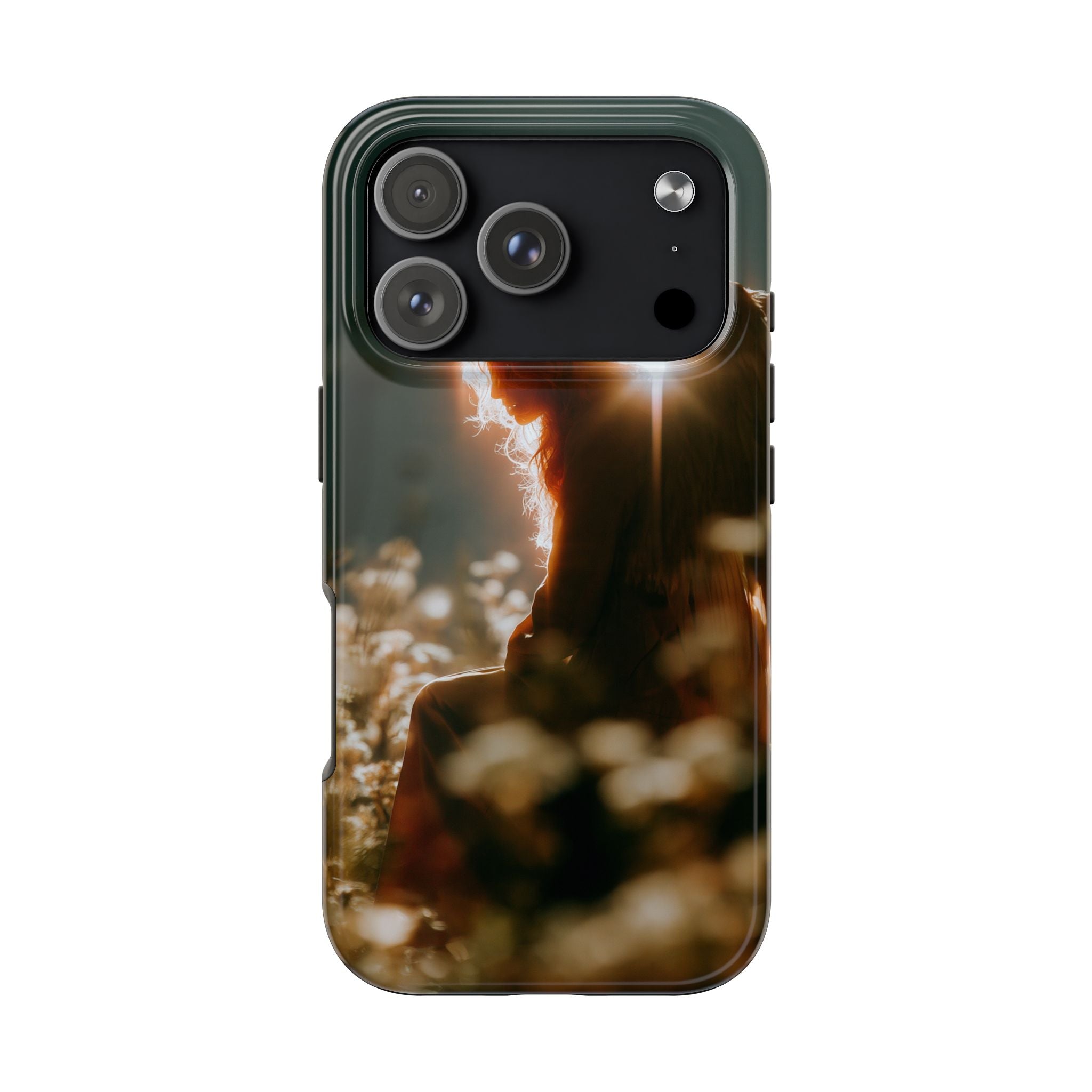Thoughtful angel phone case