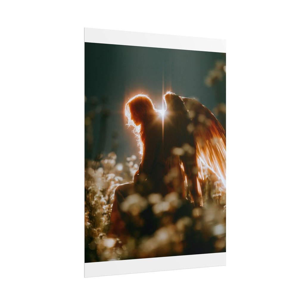 Thoughtful angel poster