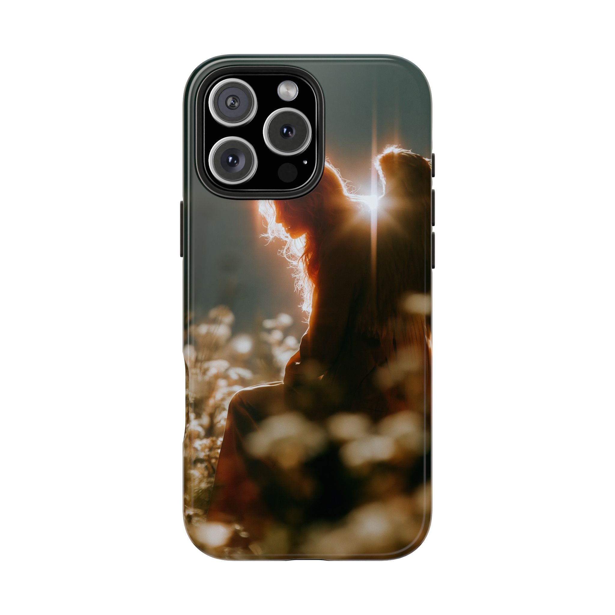 Thoughtful angel phone case