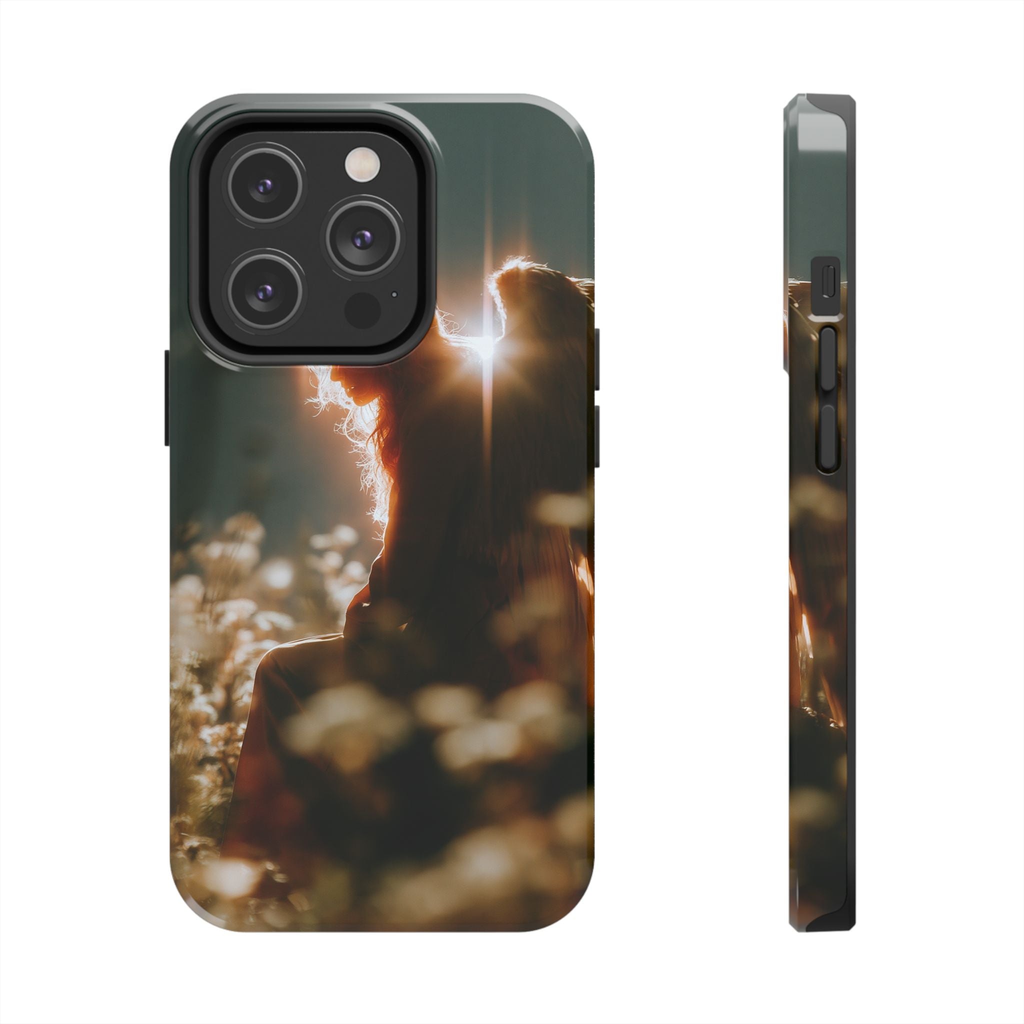 Thoughtful angel phone case