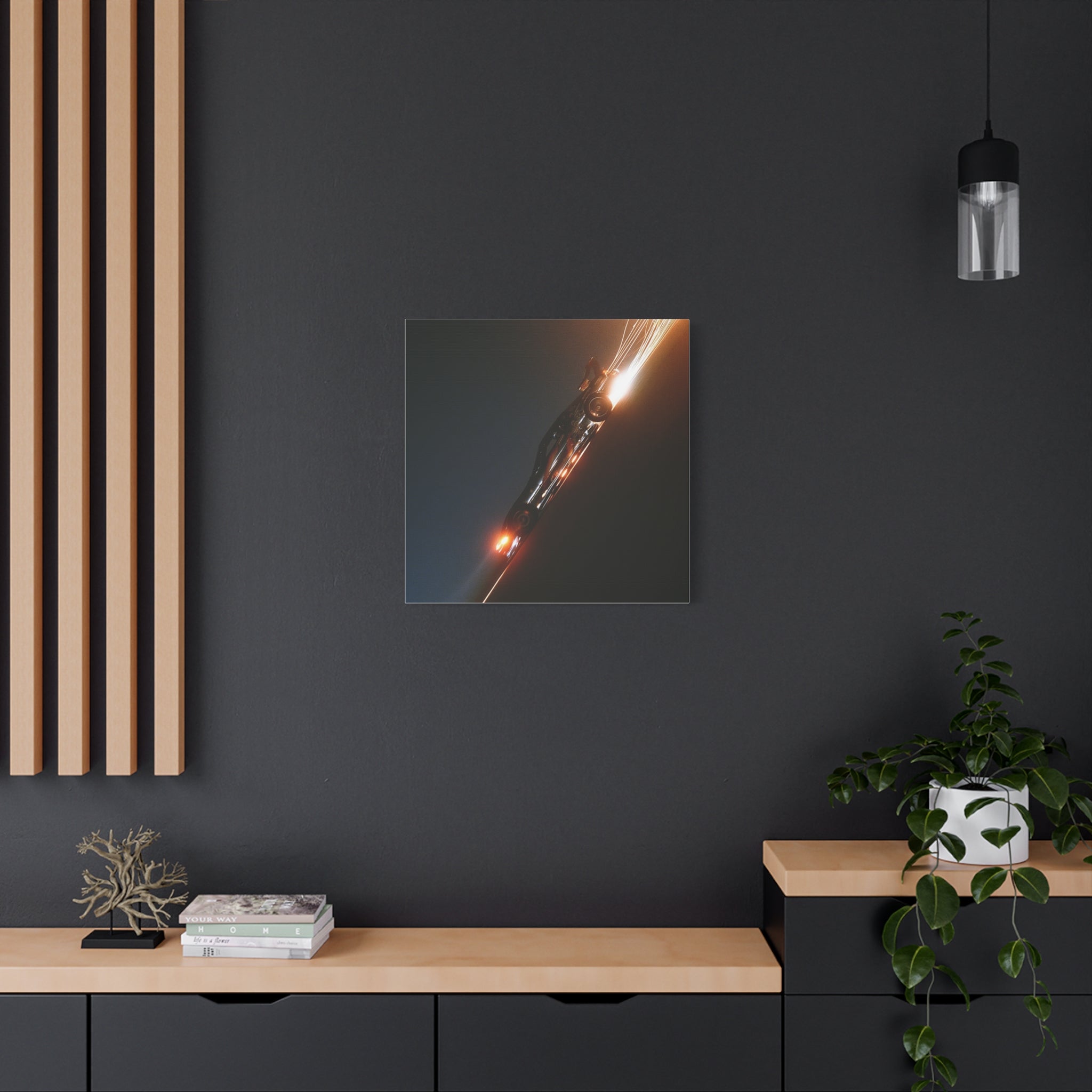 Speed matte canvas print