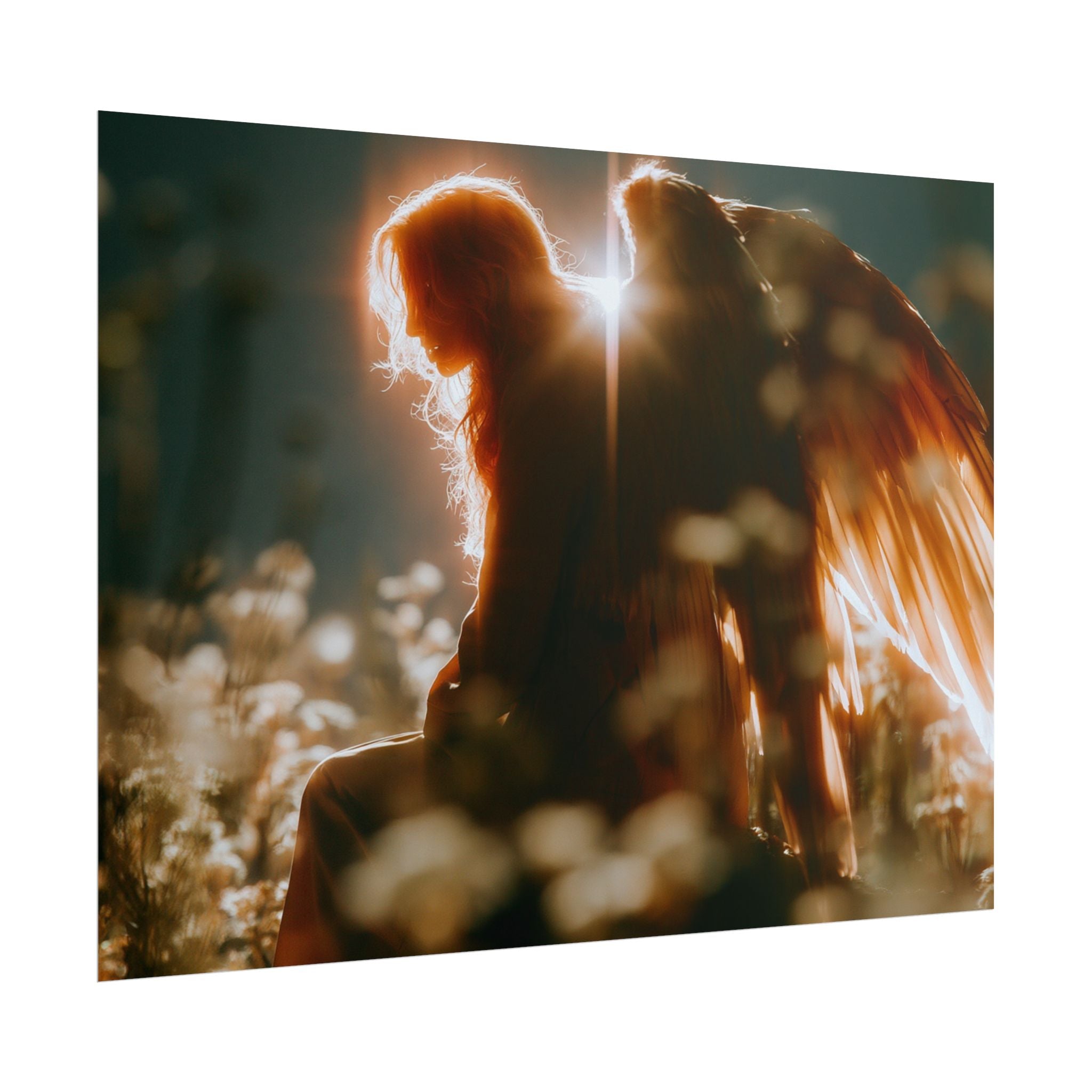 Thoughtful angel poster