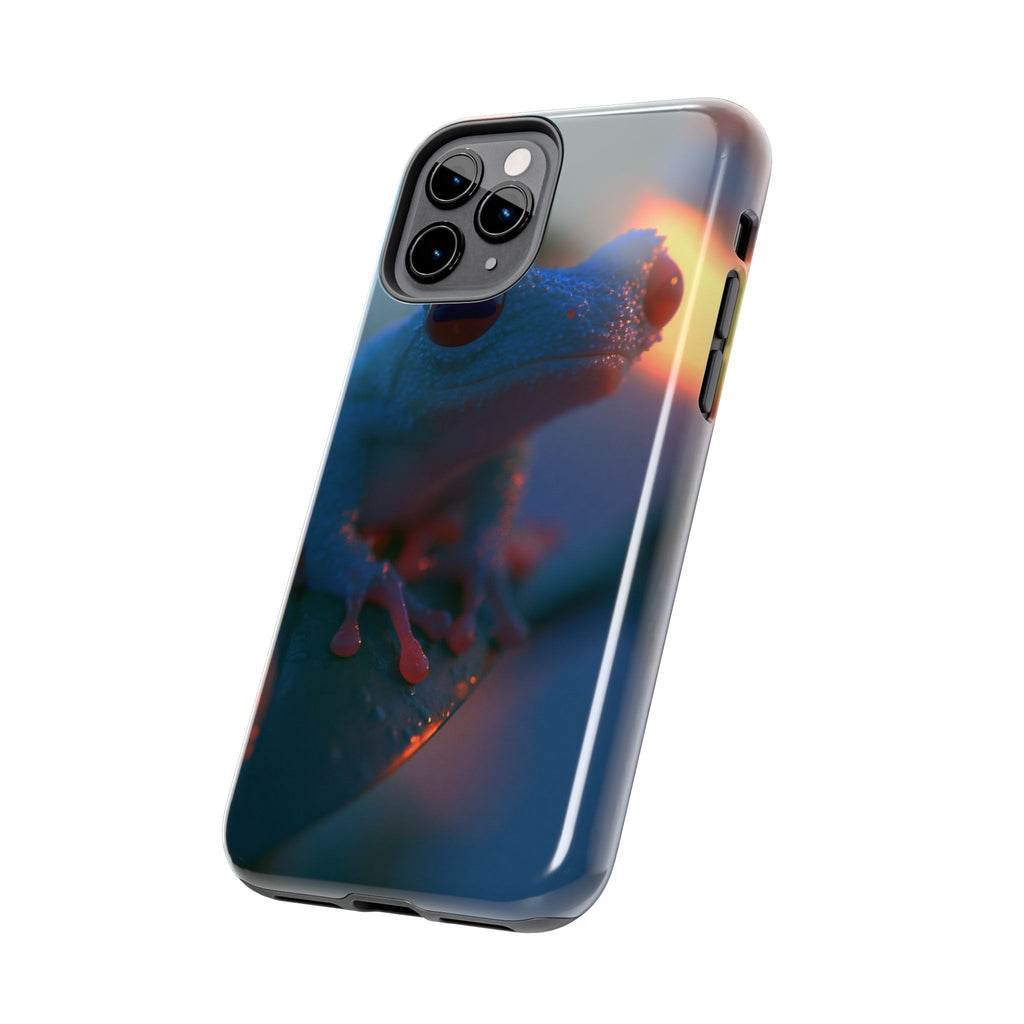 Sunset treefrog phone case