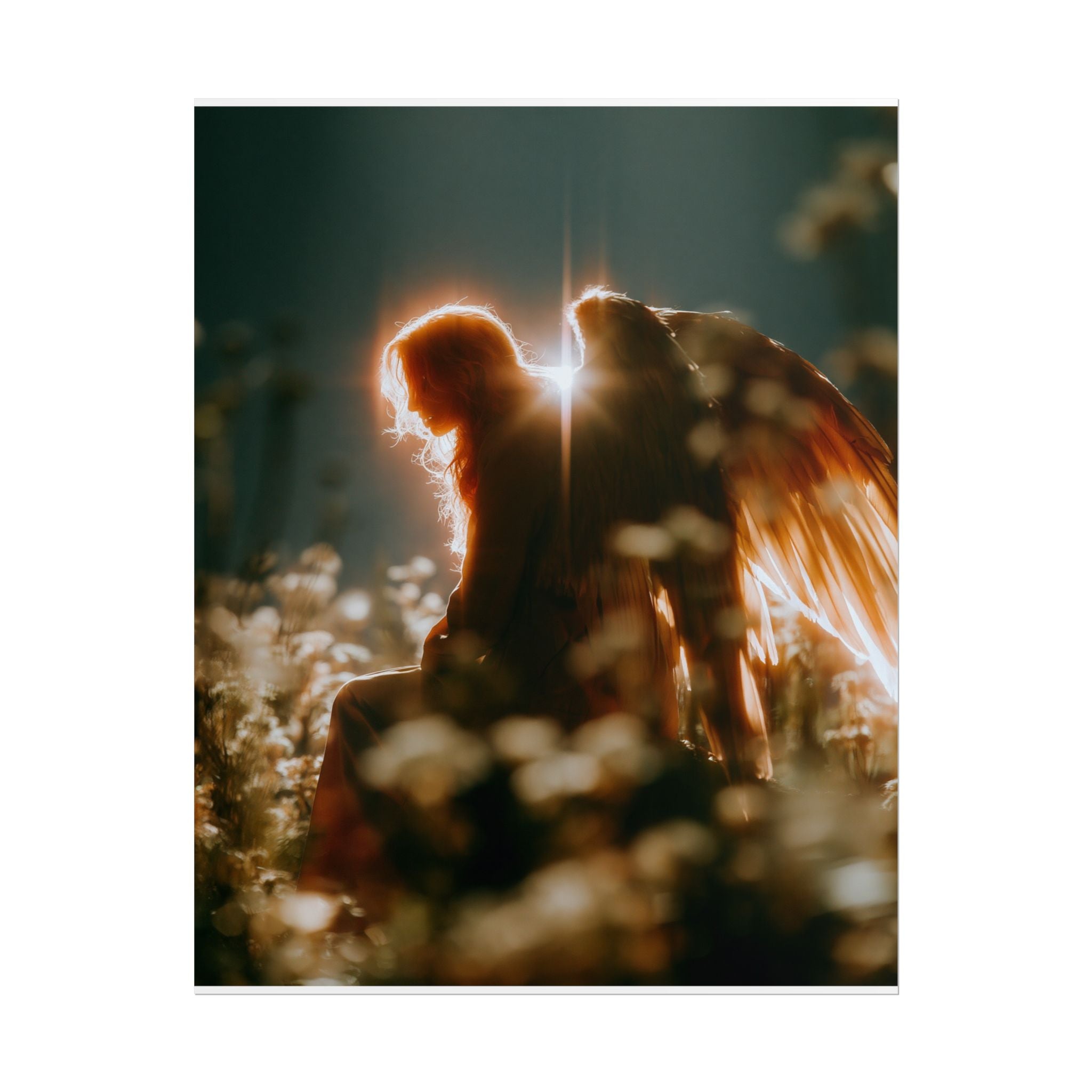Thoughtful angel poster